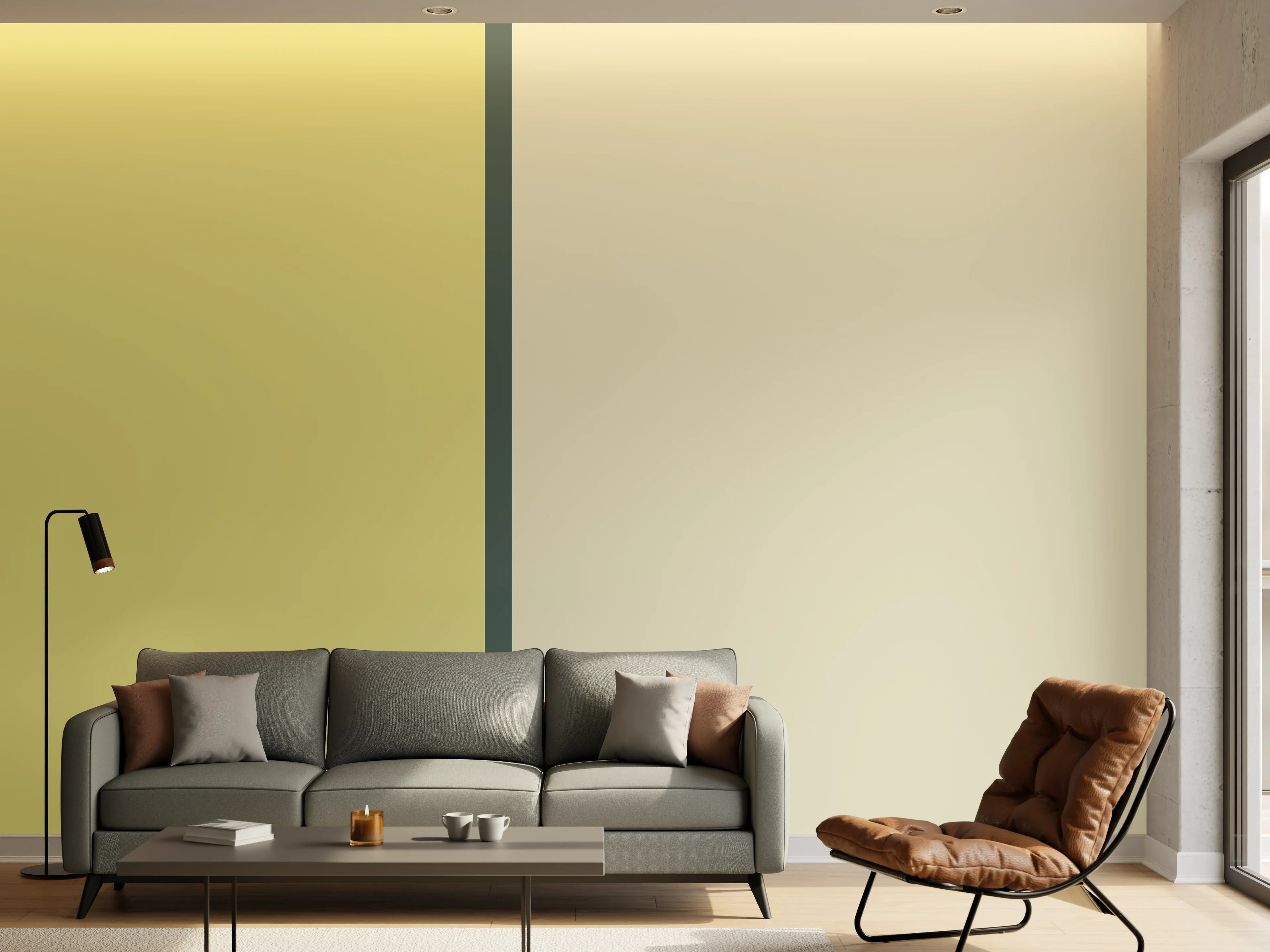 Wandverkleidung Wohnzimmer - The Greens - Easy Vertical - Pistachio
