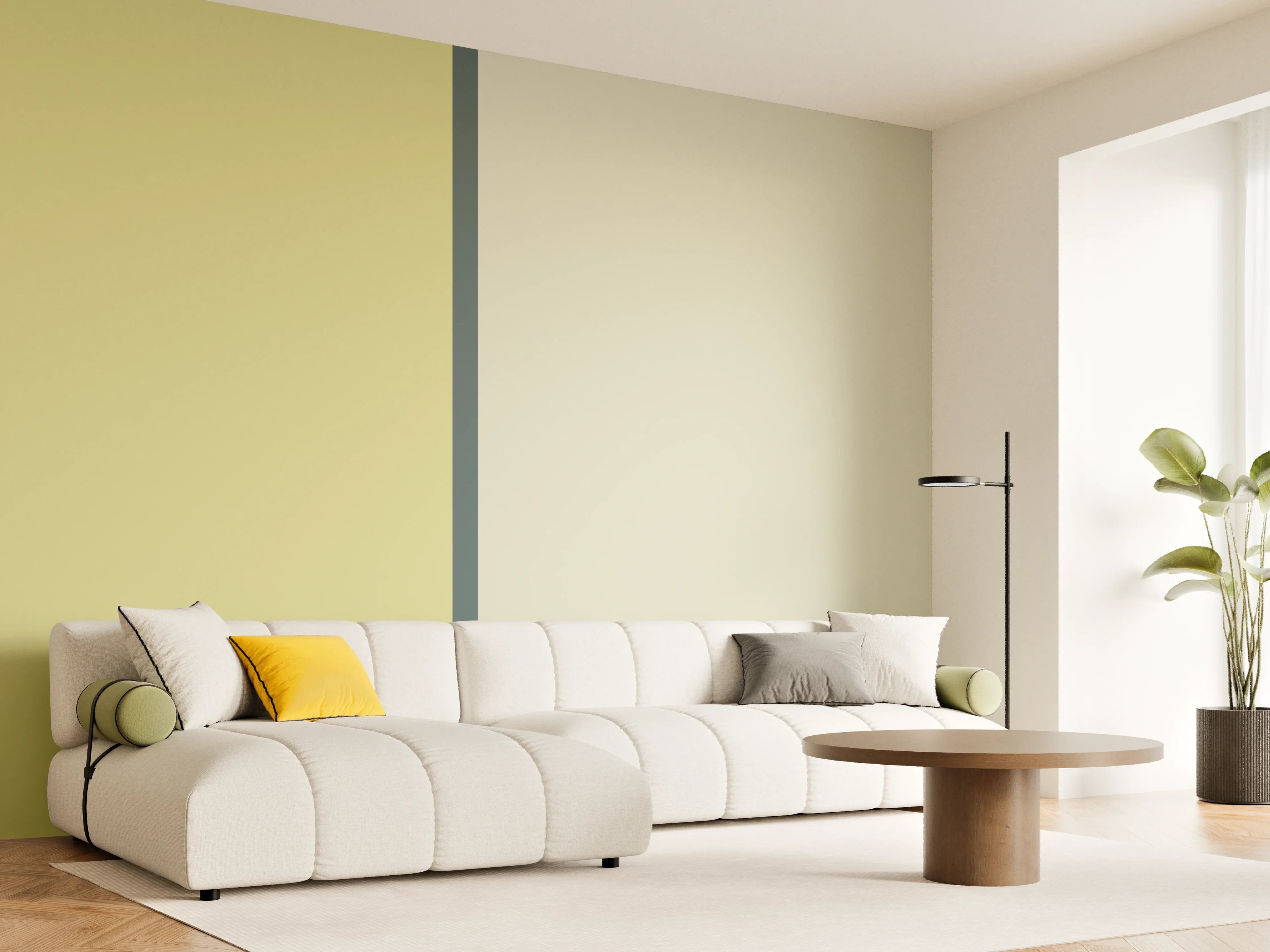 Wandverkleidung Wohnzimmer - The Greens - Easy Vertical - Pistachio