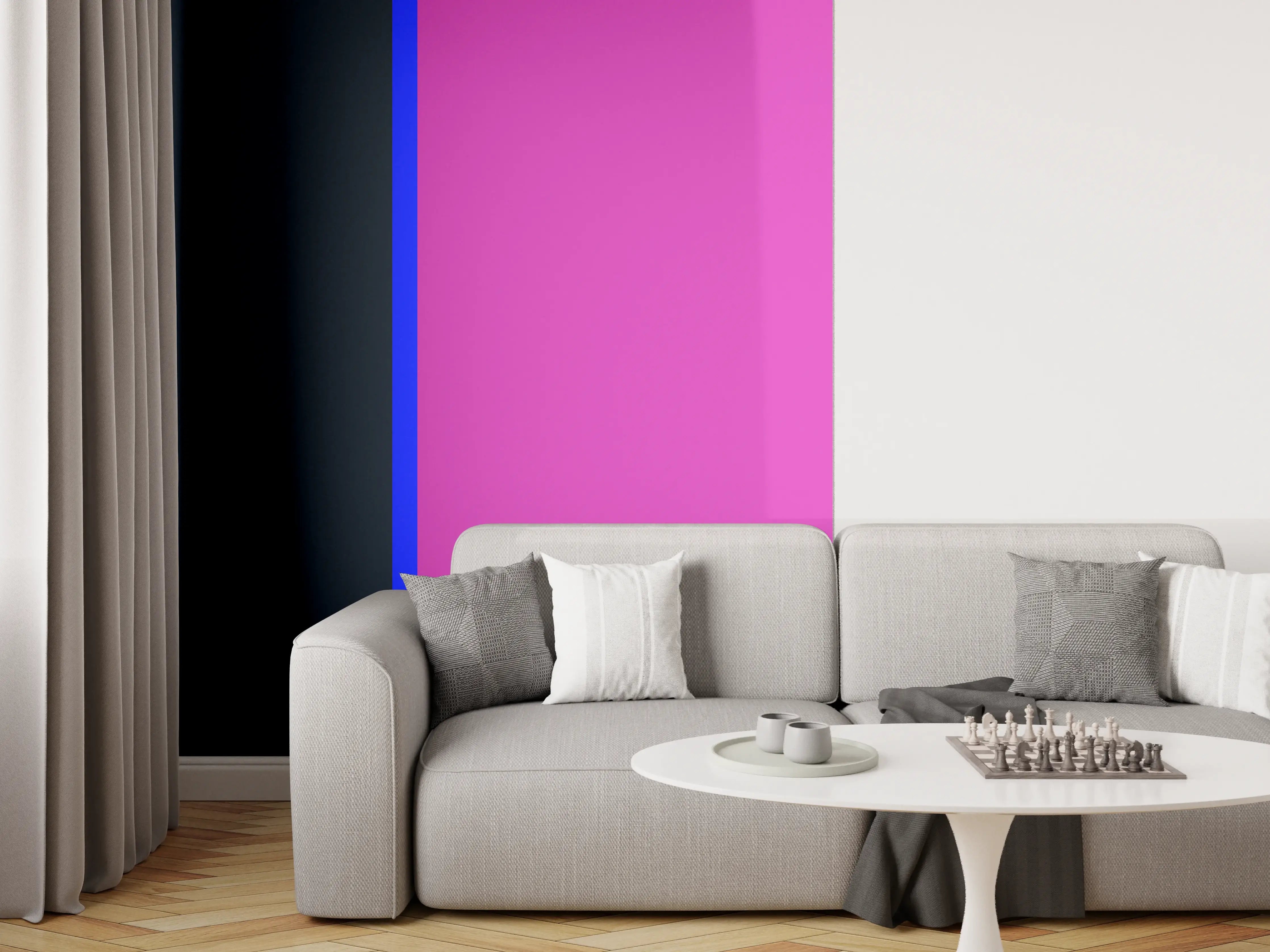 Wandverkleidung Wohnzimmer - The Neons - Easy Vertikal - Luna