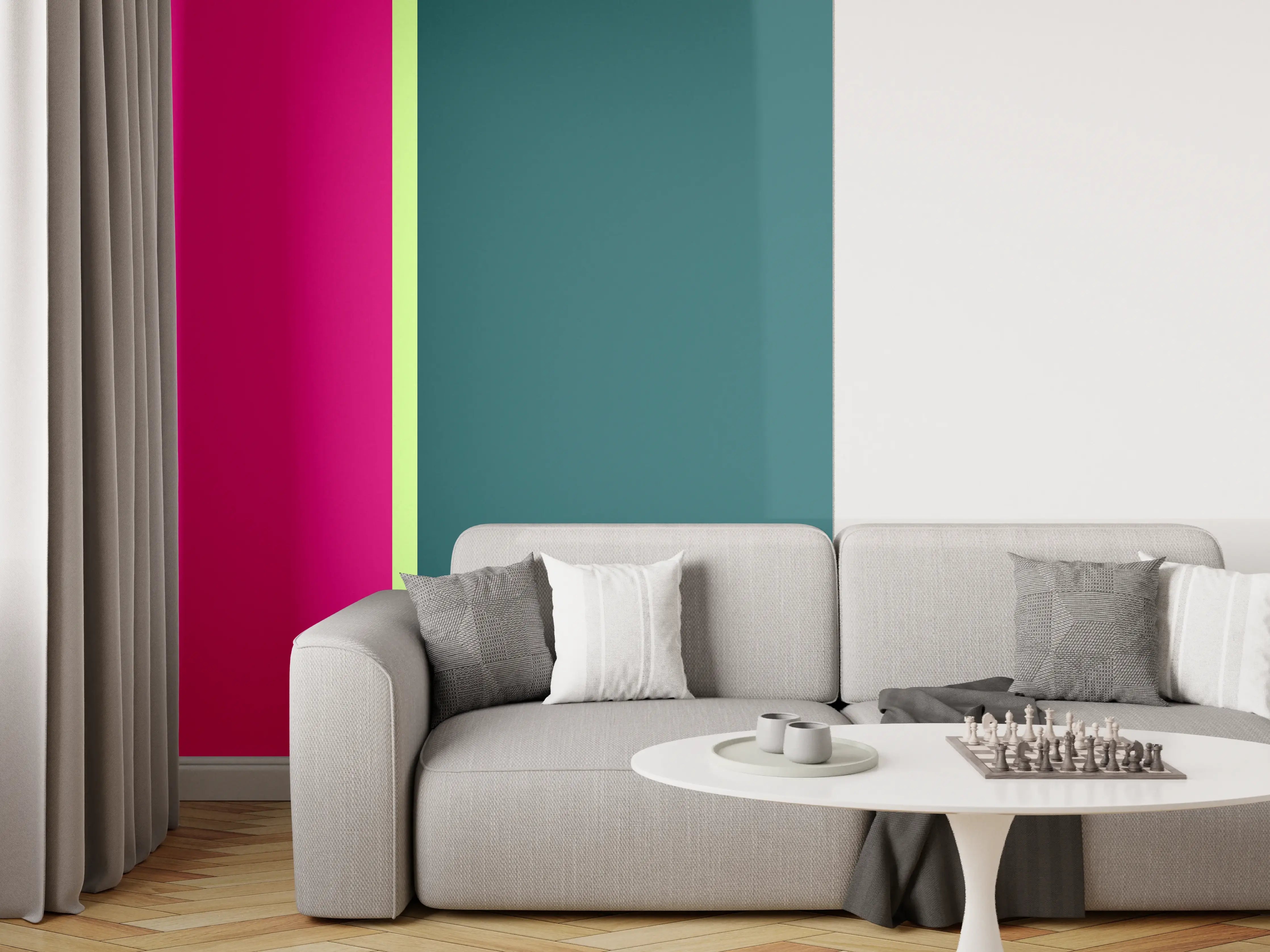 Wandverkleidung Wohnzimmer - The Neons - Easy Vertikal - Lyra