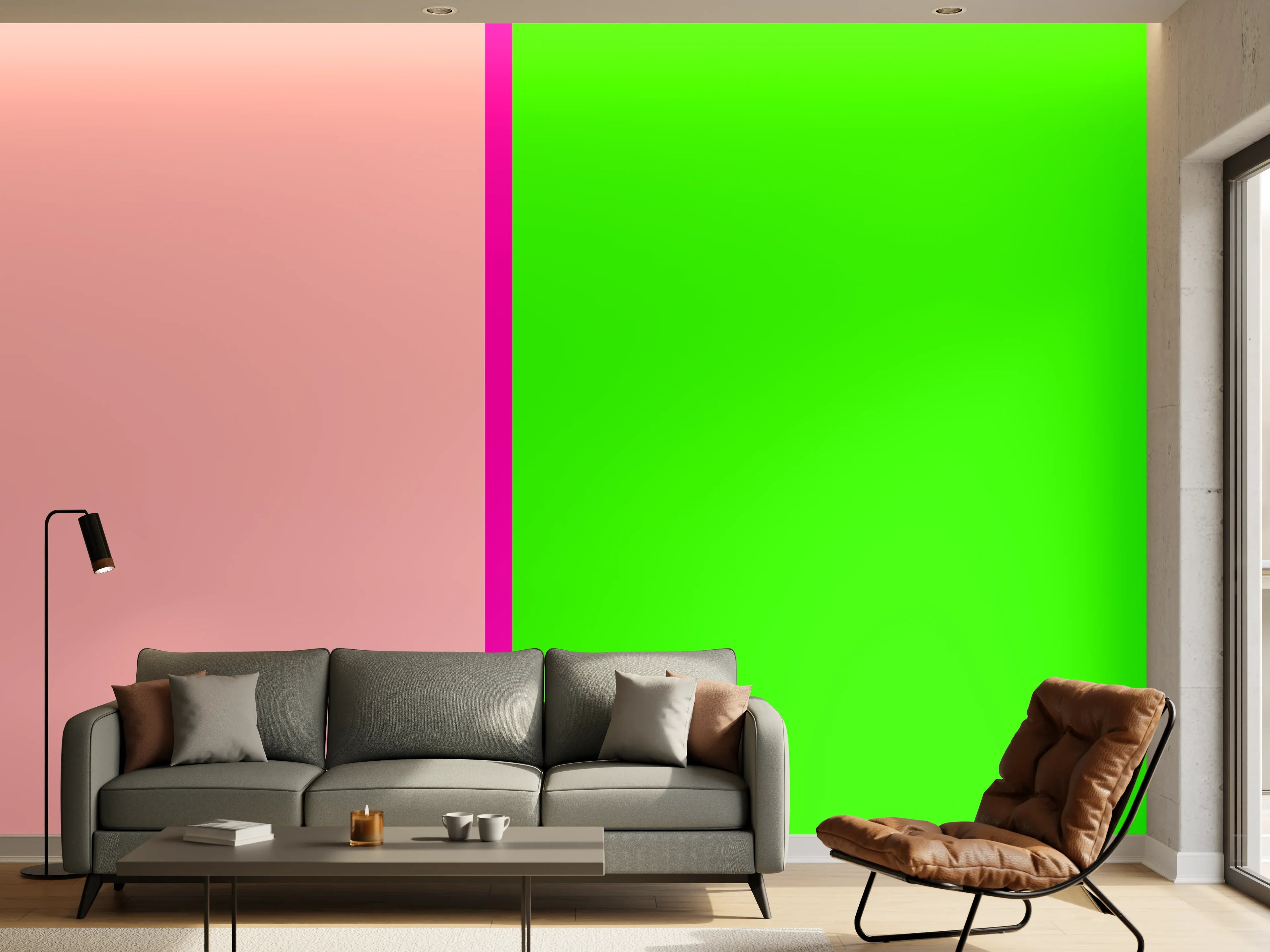 Wandverkleidung Wohnzimmer - The Neons - Easy Vertikal - Nox