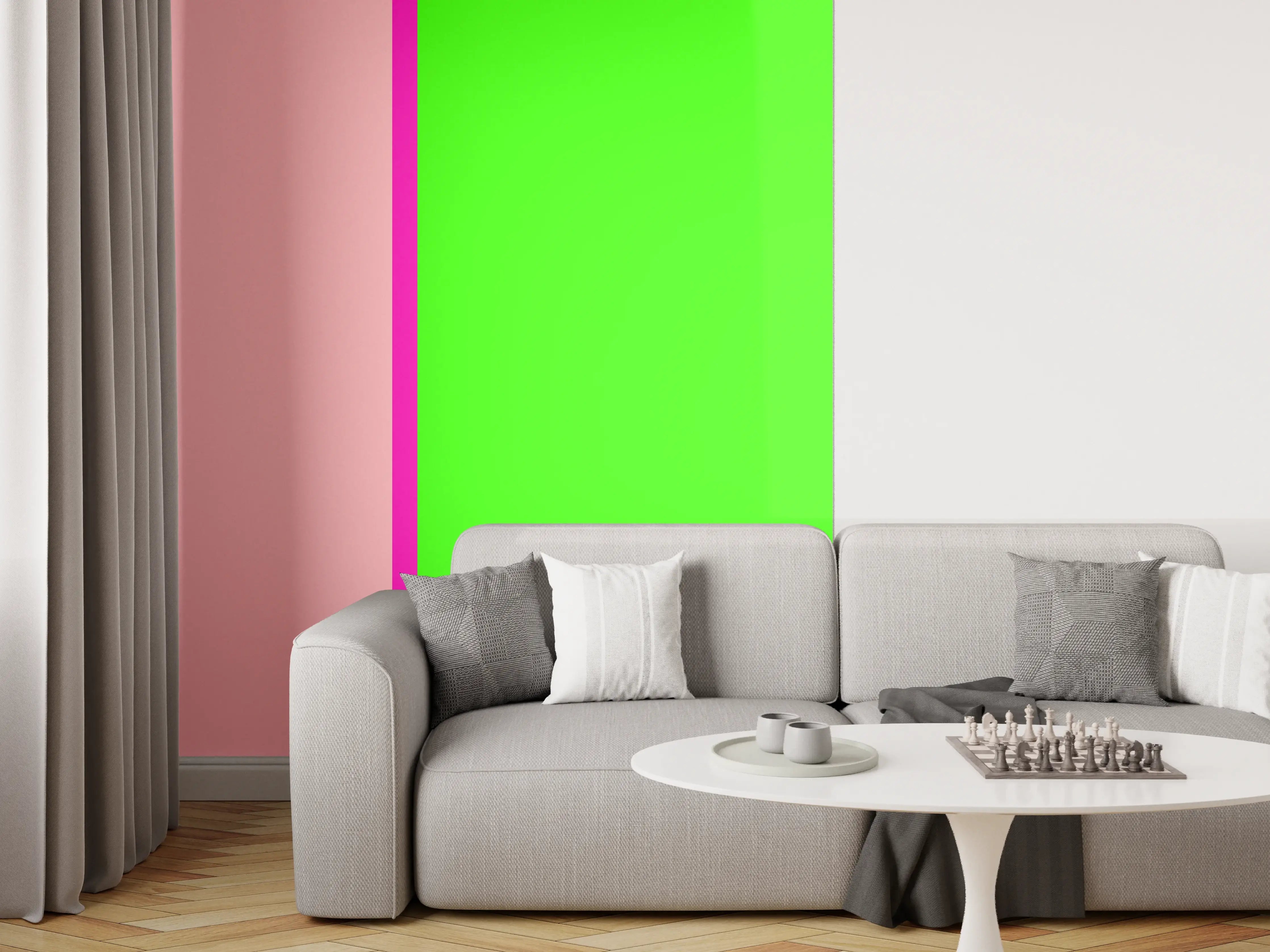 Wandverkleidung Wohnzimmer - The Neons - Easy Vertikal - Nox