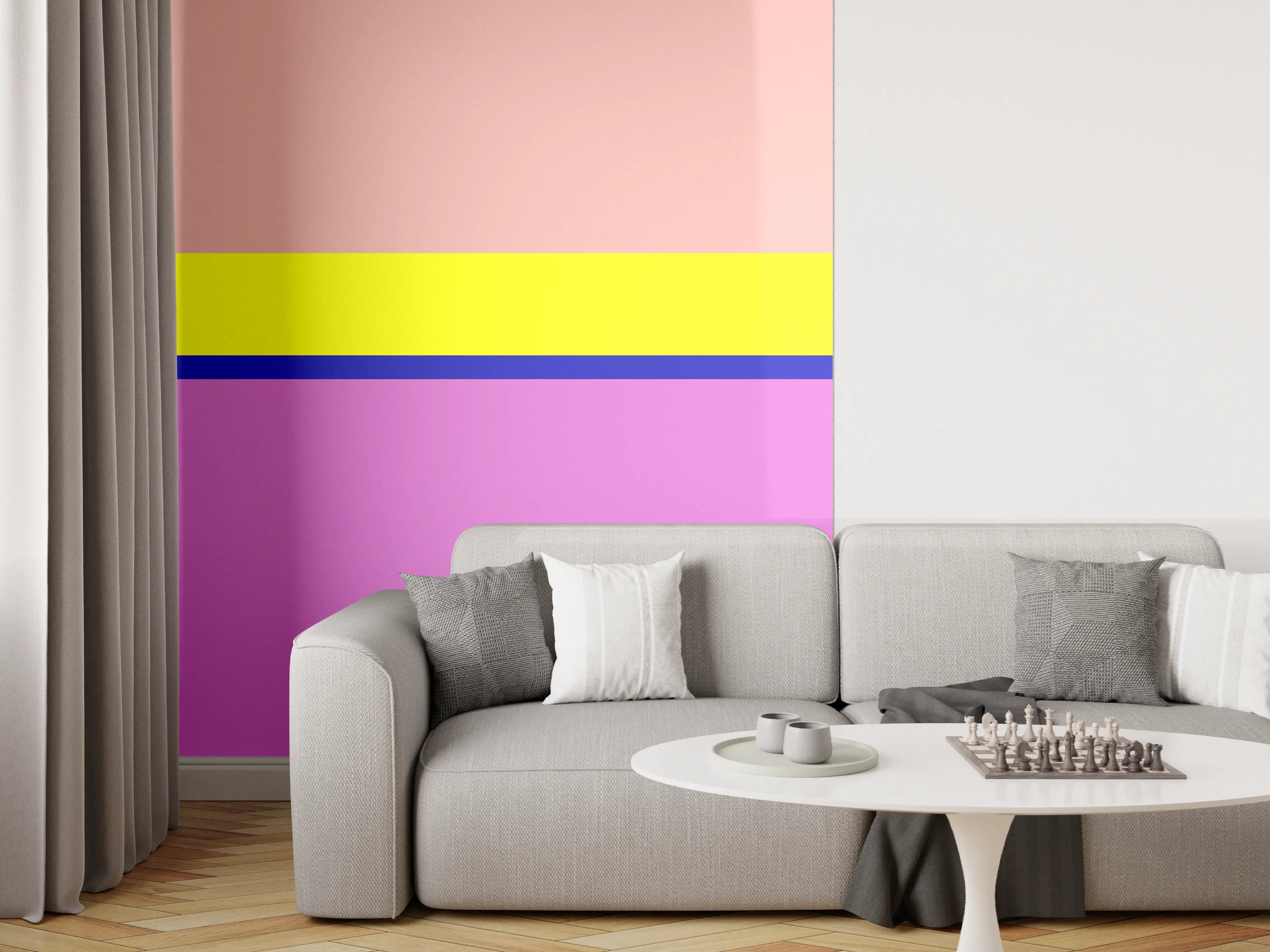 Wandverkleidung Wohnzimmer - The Neons - Horizontal - Stellar