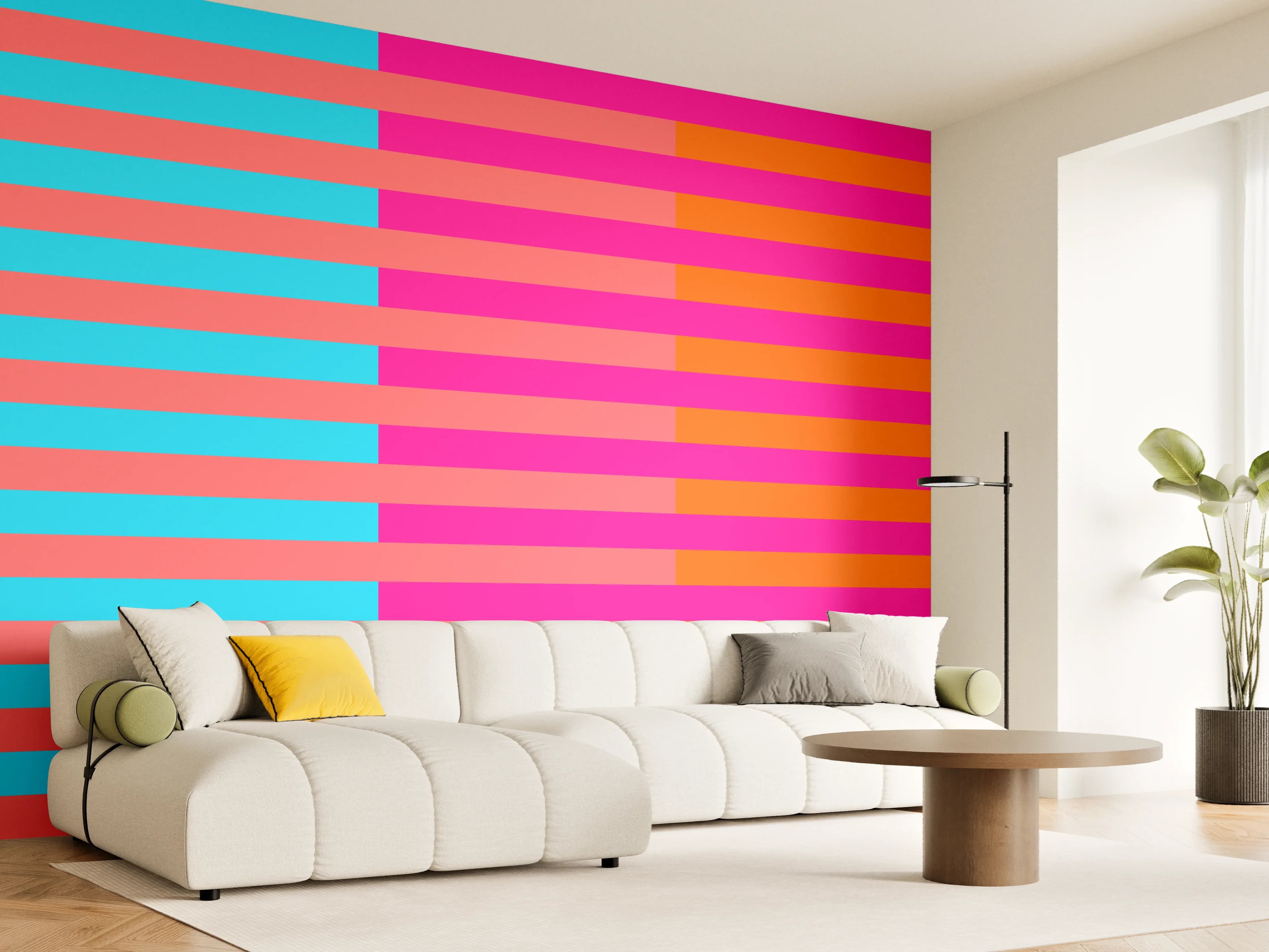 Wandverkleidung Wohnzimmer - The Neons - Multy Stripes - Nova