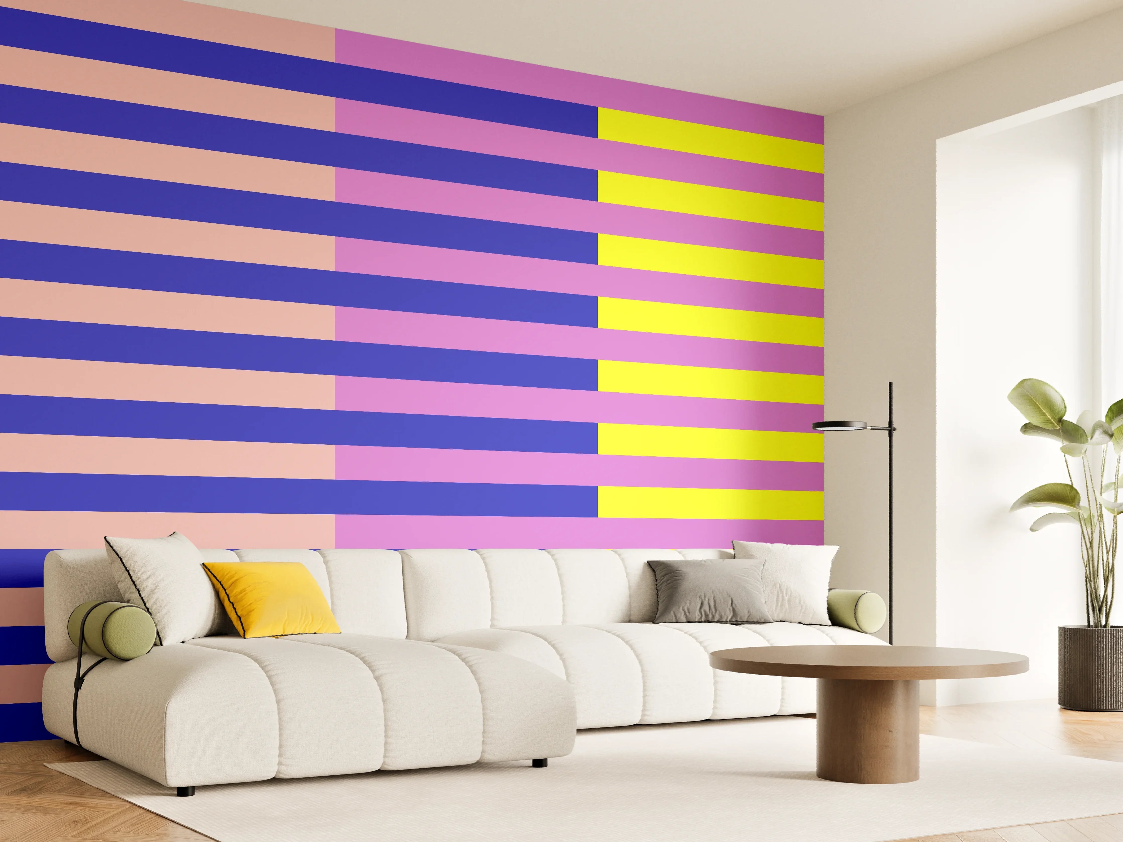Wandverkleidung Wohnzimmer - The Neons - Multy Stripes - Stellar