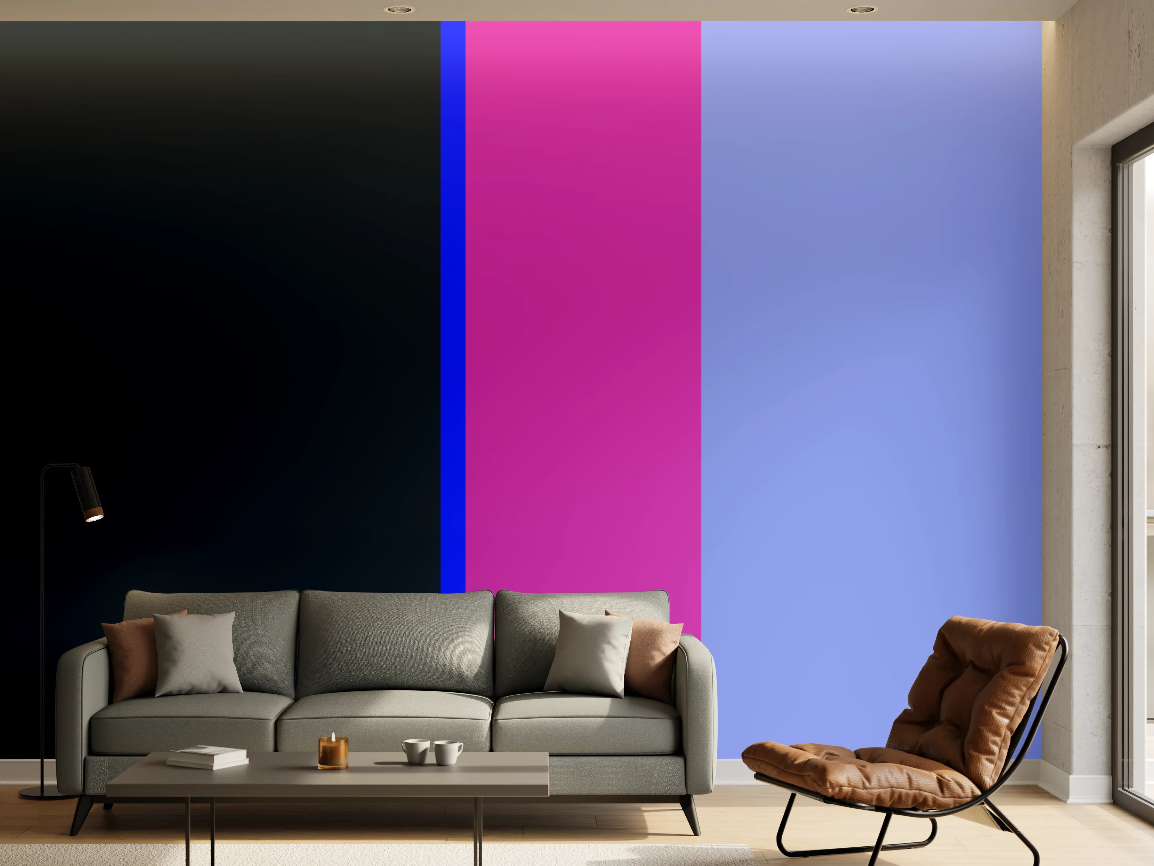 Wandverkleidung Wohnzimmer - The Neons - Vertikal - Luna