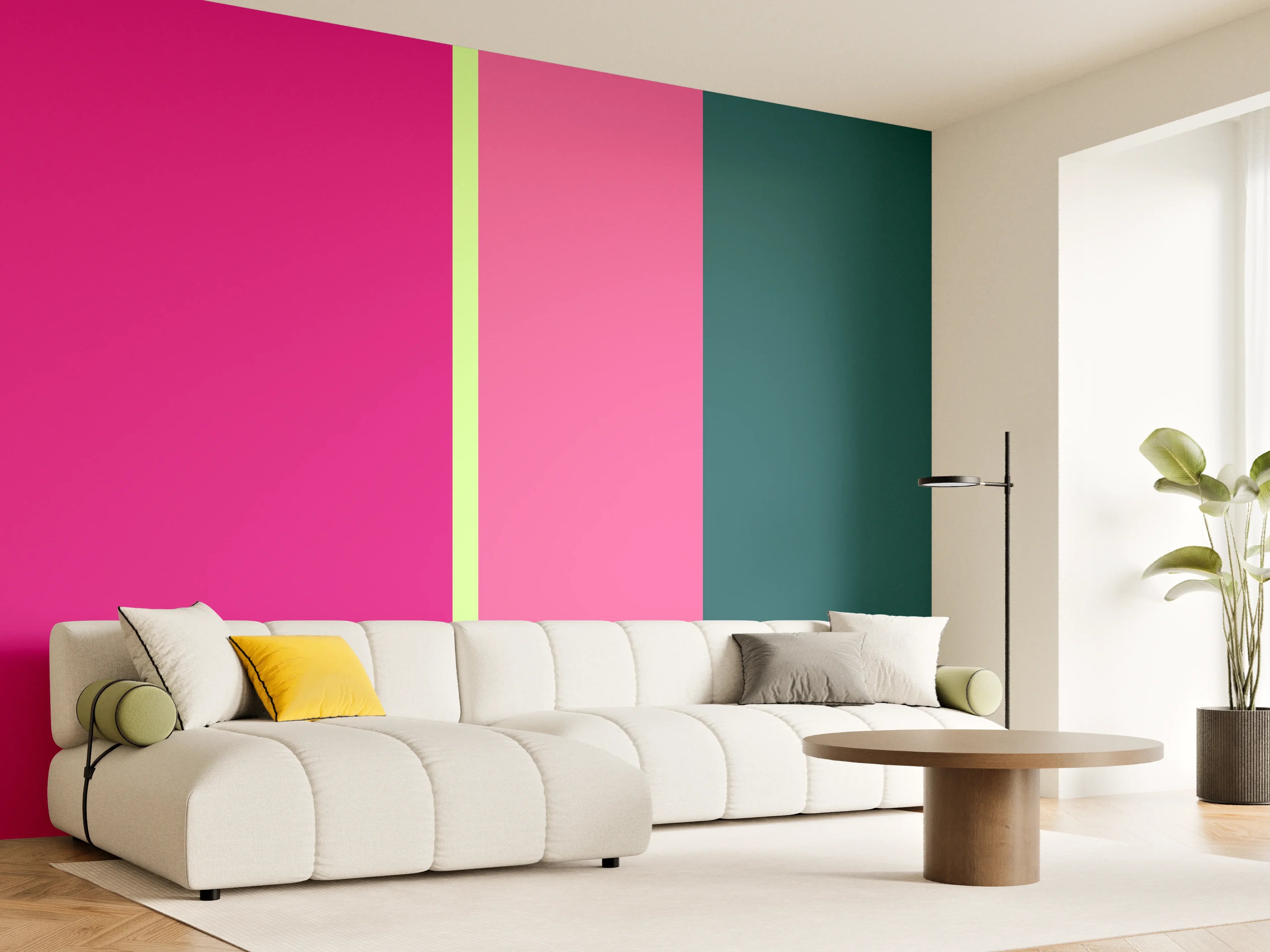 Wandverkleidung Wohnzimmer - The Neons - Vertikal - Lyra