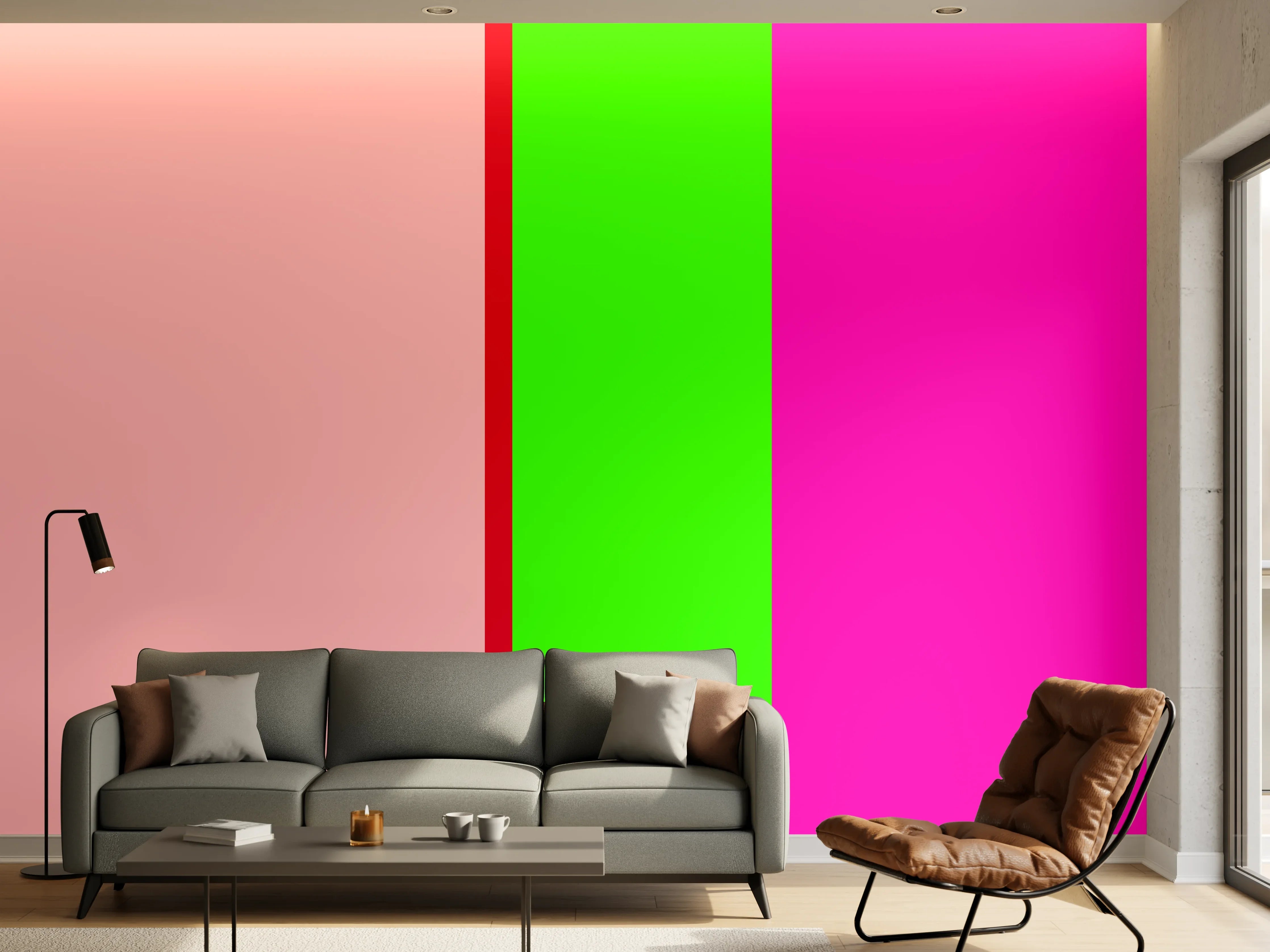 Wandverkleidung Wohnzimmer - The Neons - Vertikal - Nox