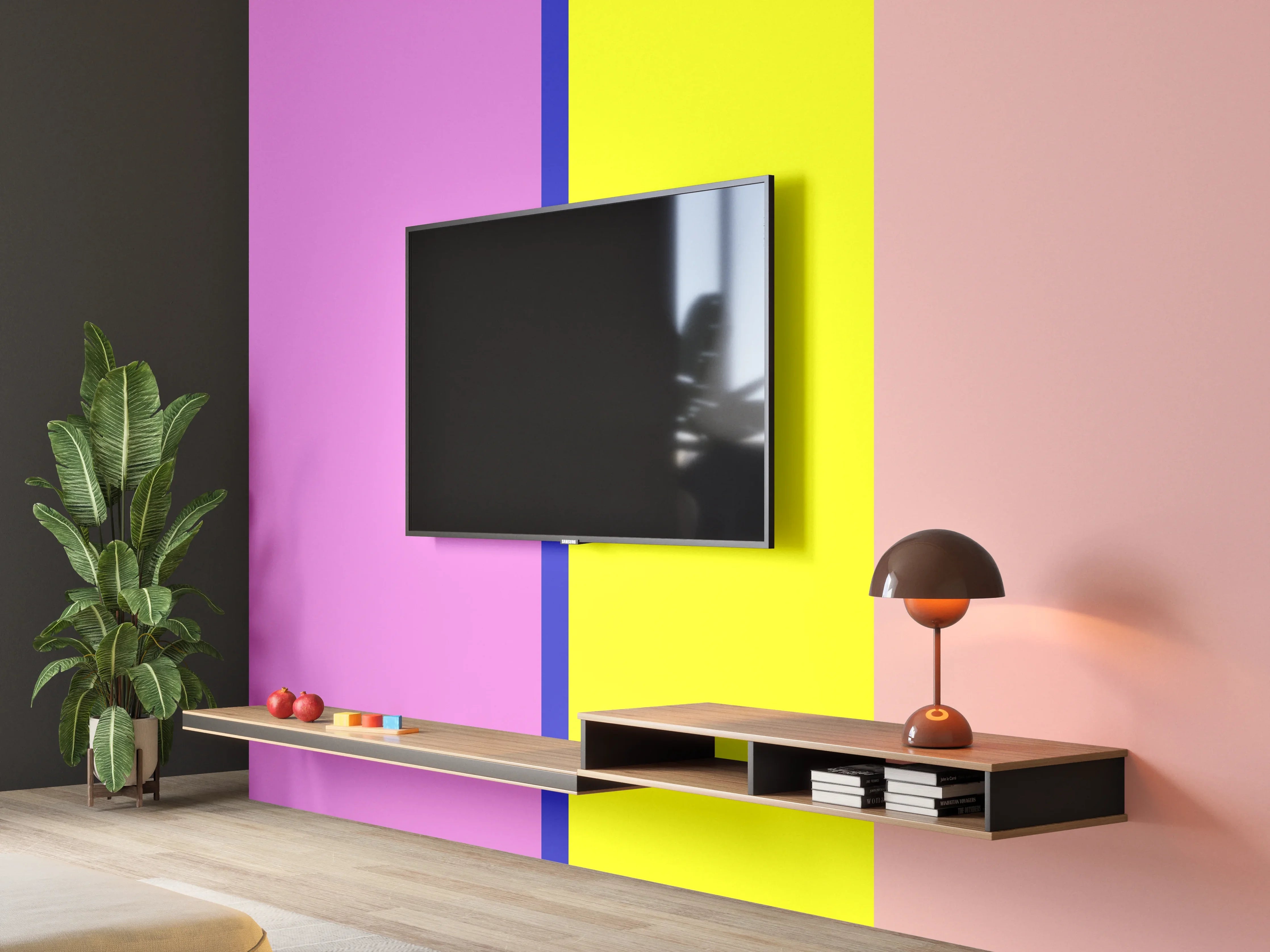 Wandverkleidung Wohnzimmer - The Neons - Vertikal - Stellar