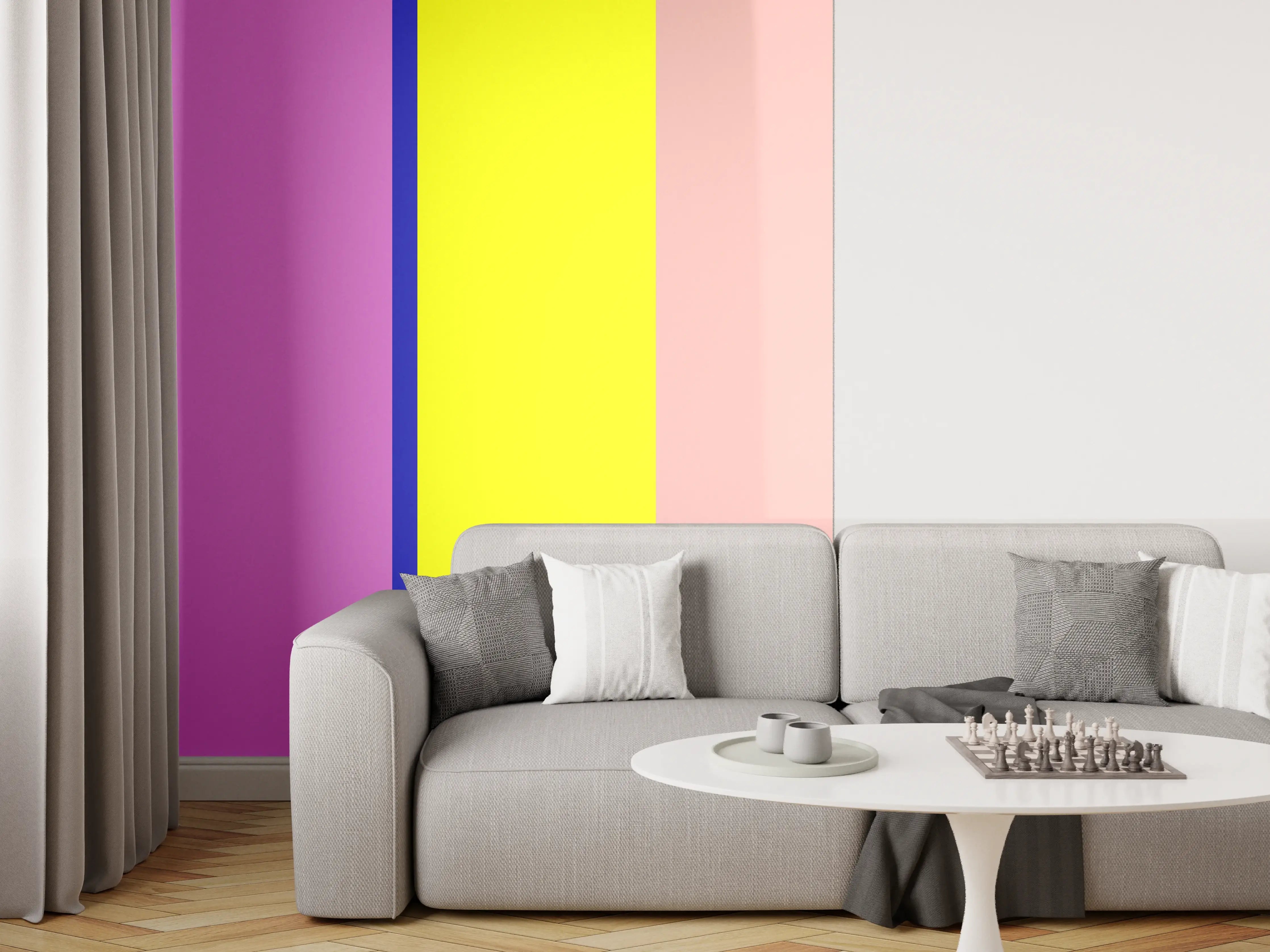 Wandverkleidung Wohnzimmer - The Neons - Vertikal - Stellar