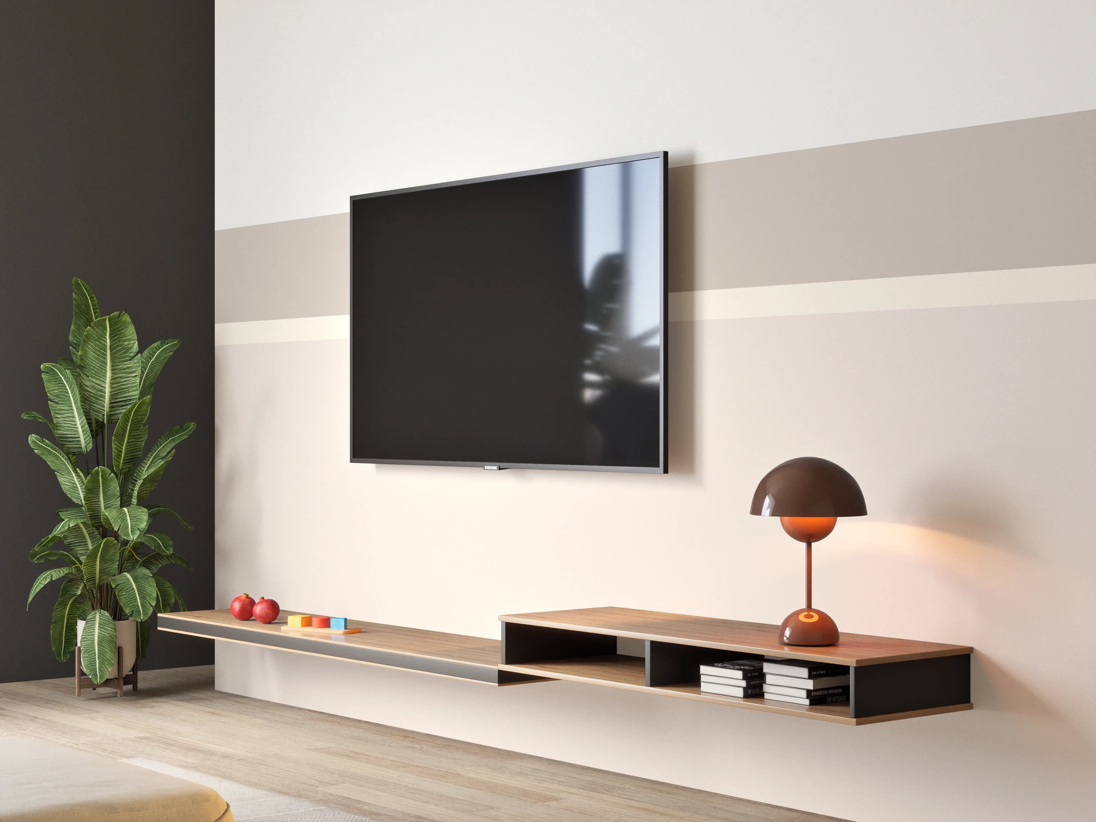Wandverkleidung Wohnzimmer - The Nudes - Horizontal - Latte