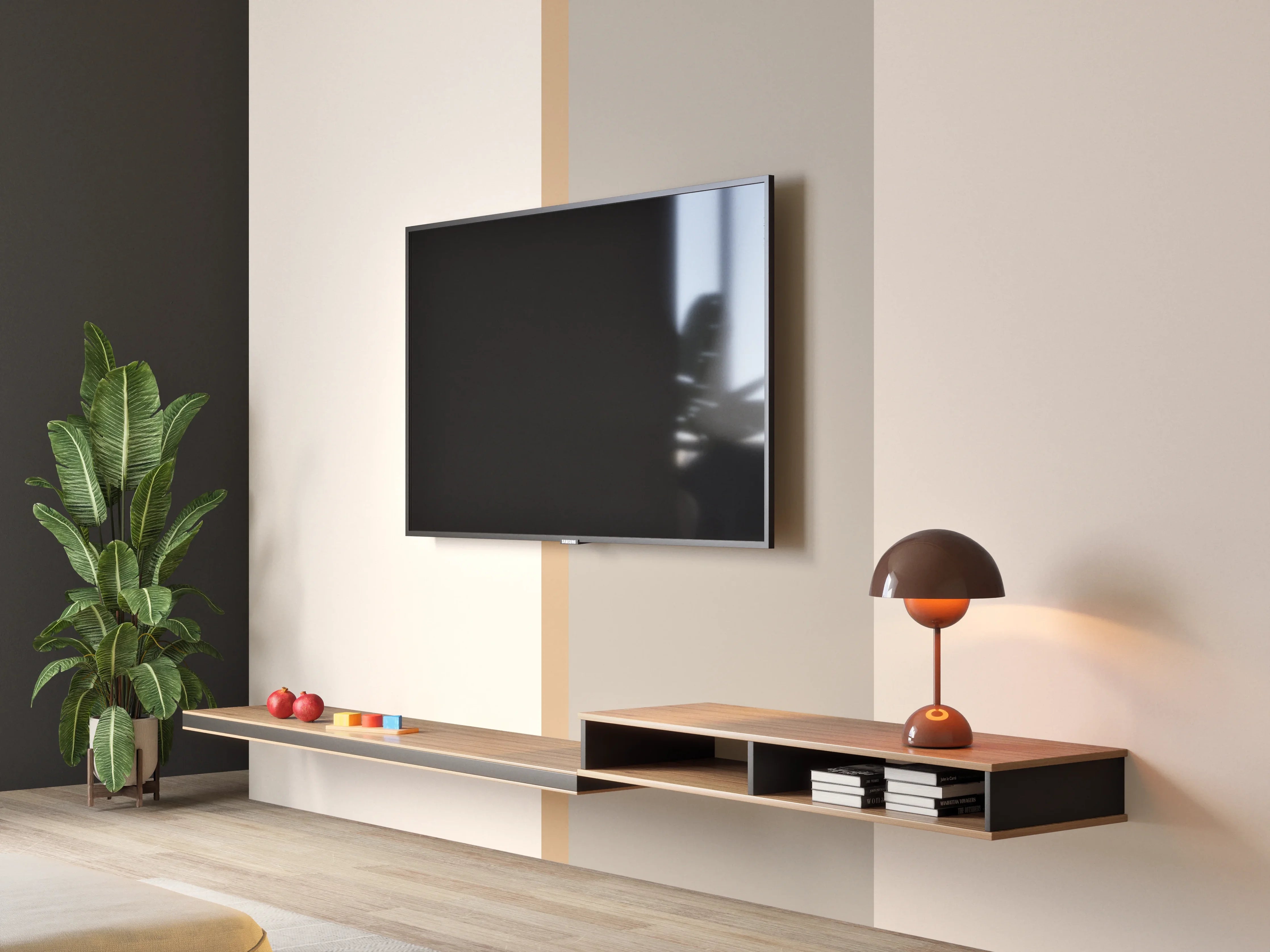Wandverkleidung Wohnzimmer - The Nudes - Vertikal - Caramel