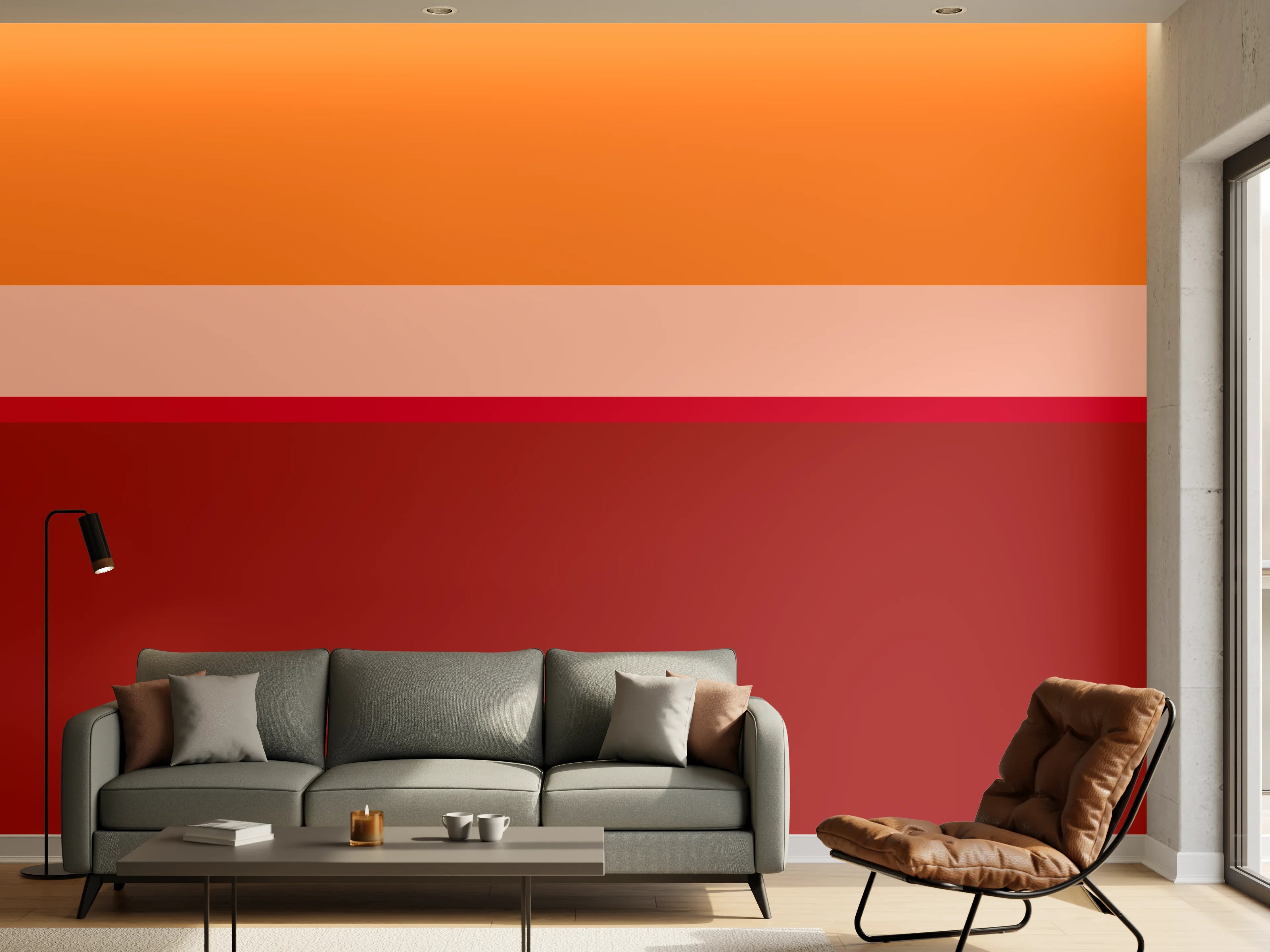 Wandverkleidung Wohnzimmer - The Reds - Horizontal - Sangria