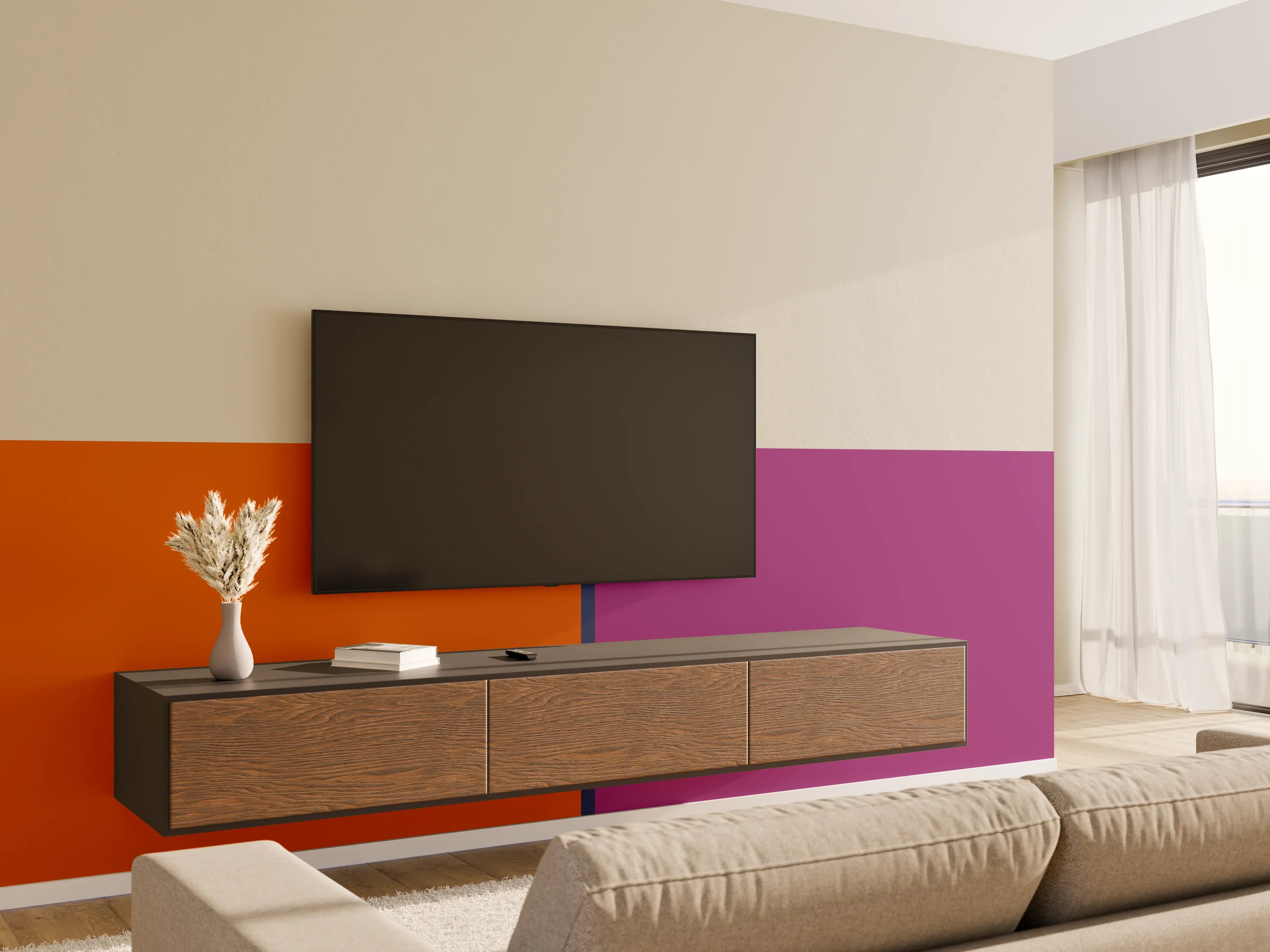 Wandverkleidung Wohnzimmer - The Retros - Easy Vertikal - Sansa