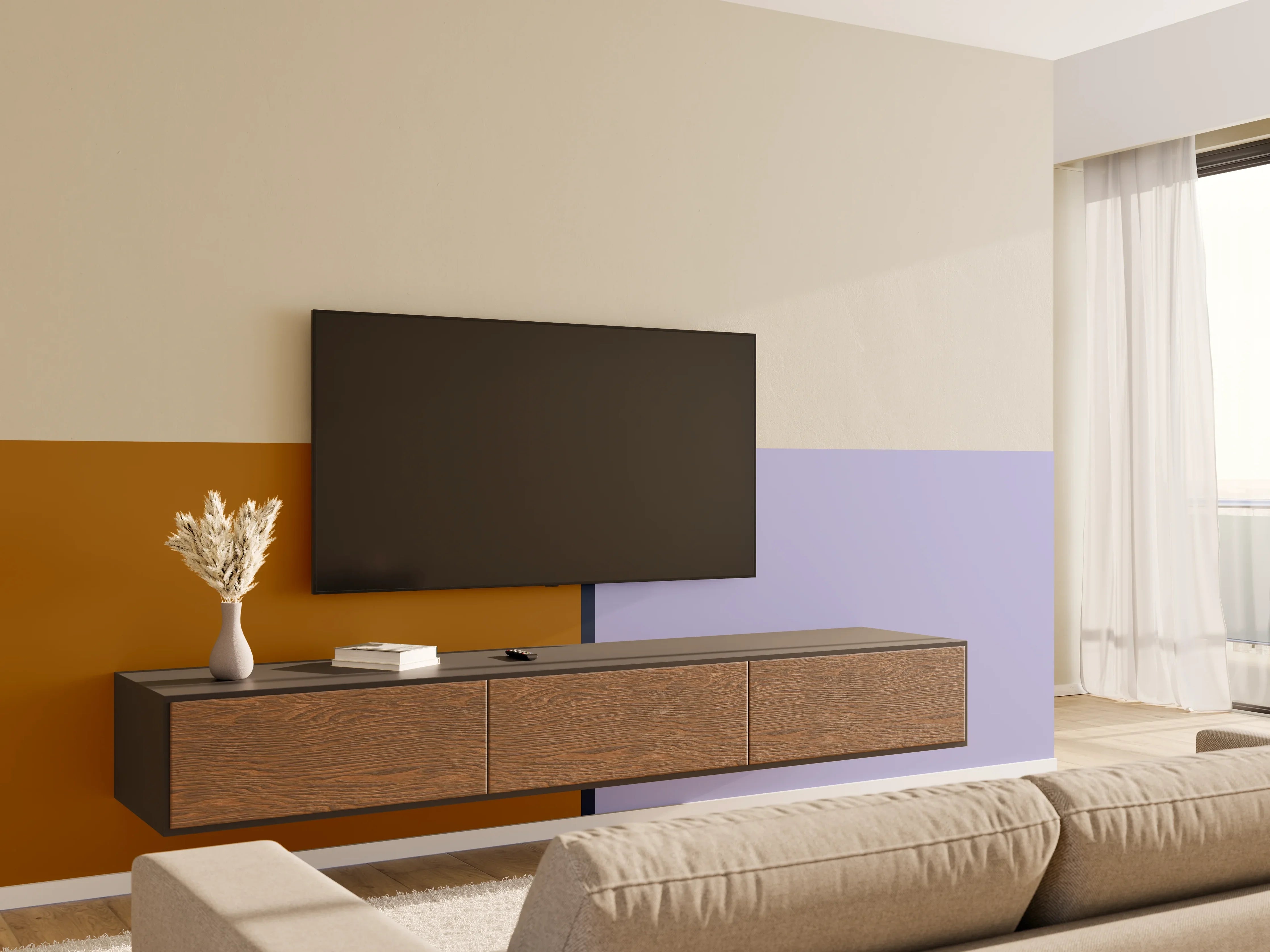 Wandverkleidung Wohnzimmer - The Retros - Easy Vertikal - Tyrion