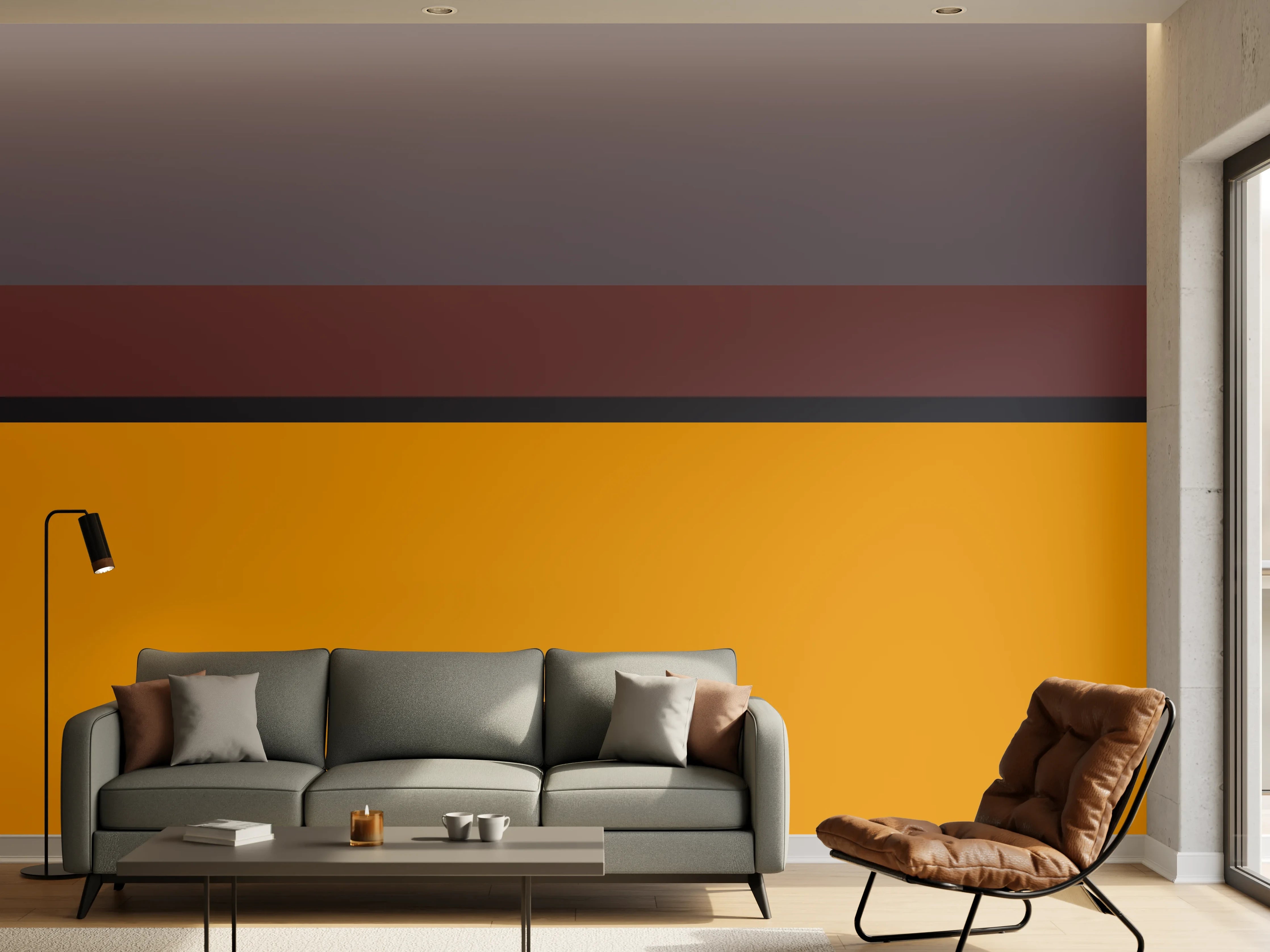 Wandverkleidung Wohnzimmer - The Retros - Horizontal - Cersai