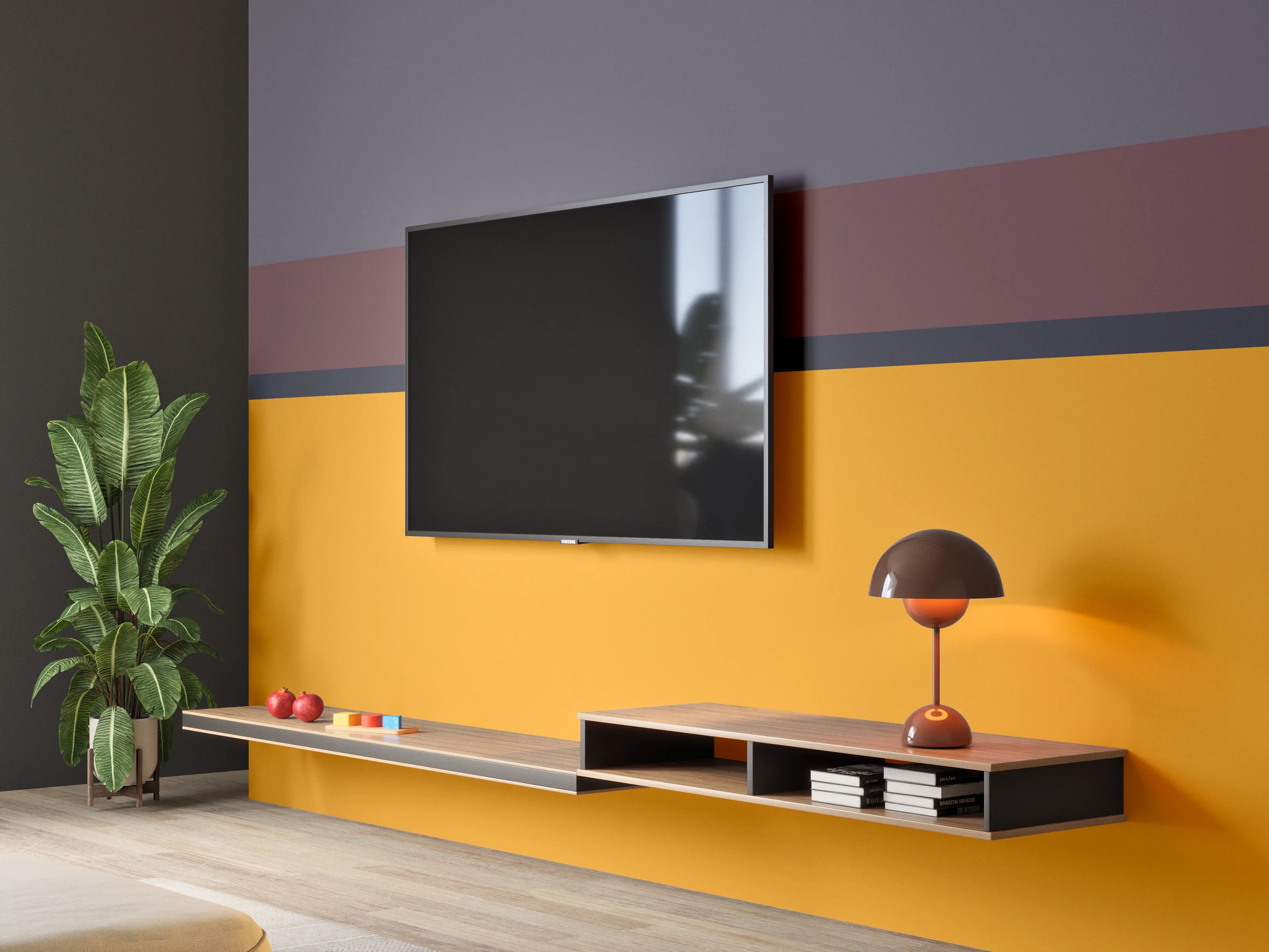 Wandverkleidung Wohnzimmer - The Retros - Horizontal - Cersai