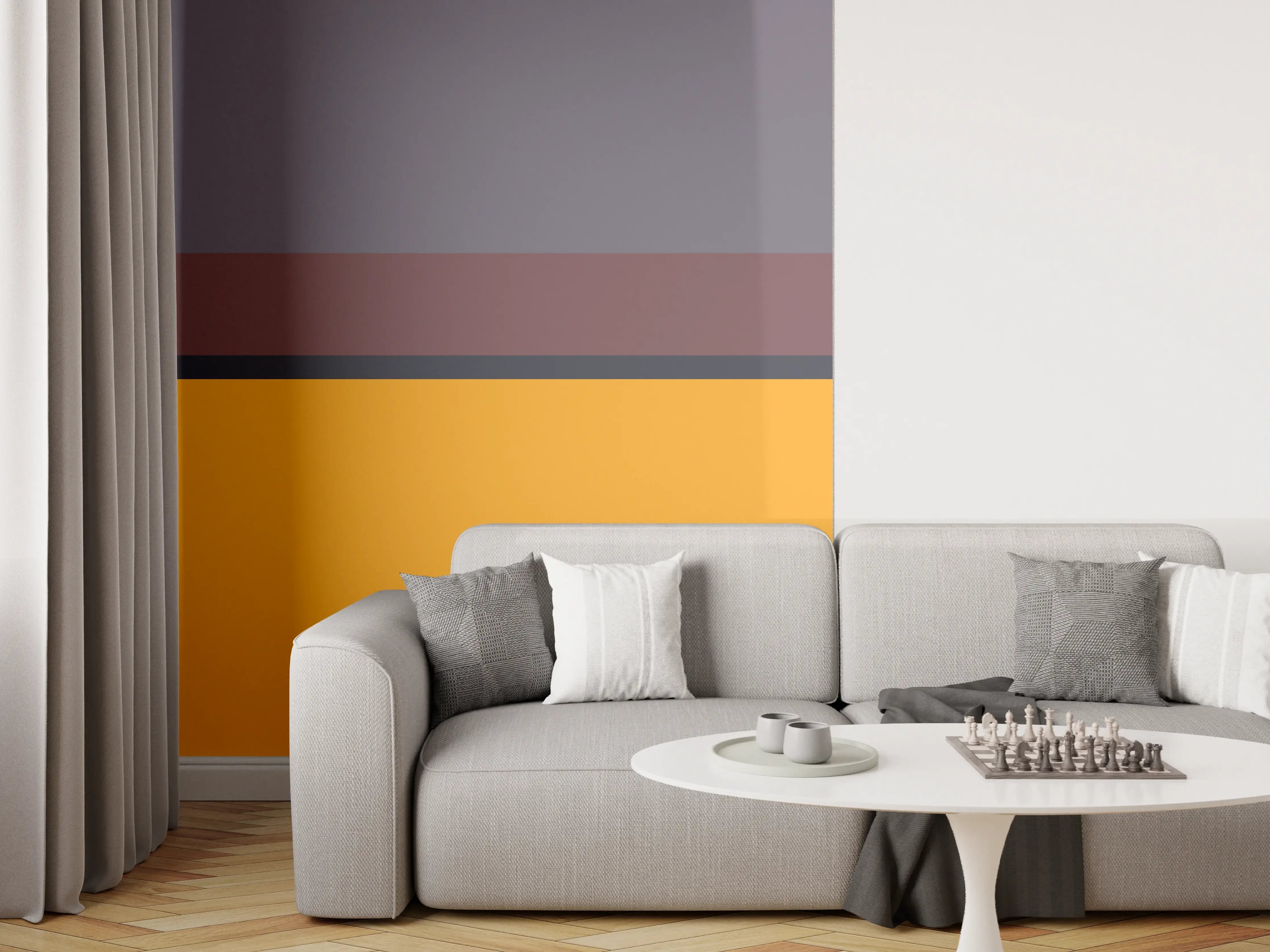 Wandverkleidung Wohnzimmer - The Retros - Horizontal - Cersai