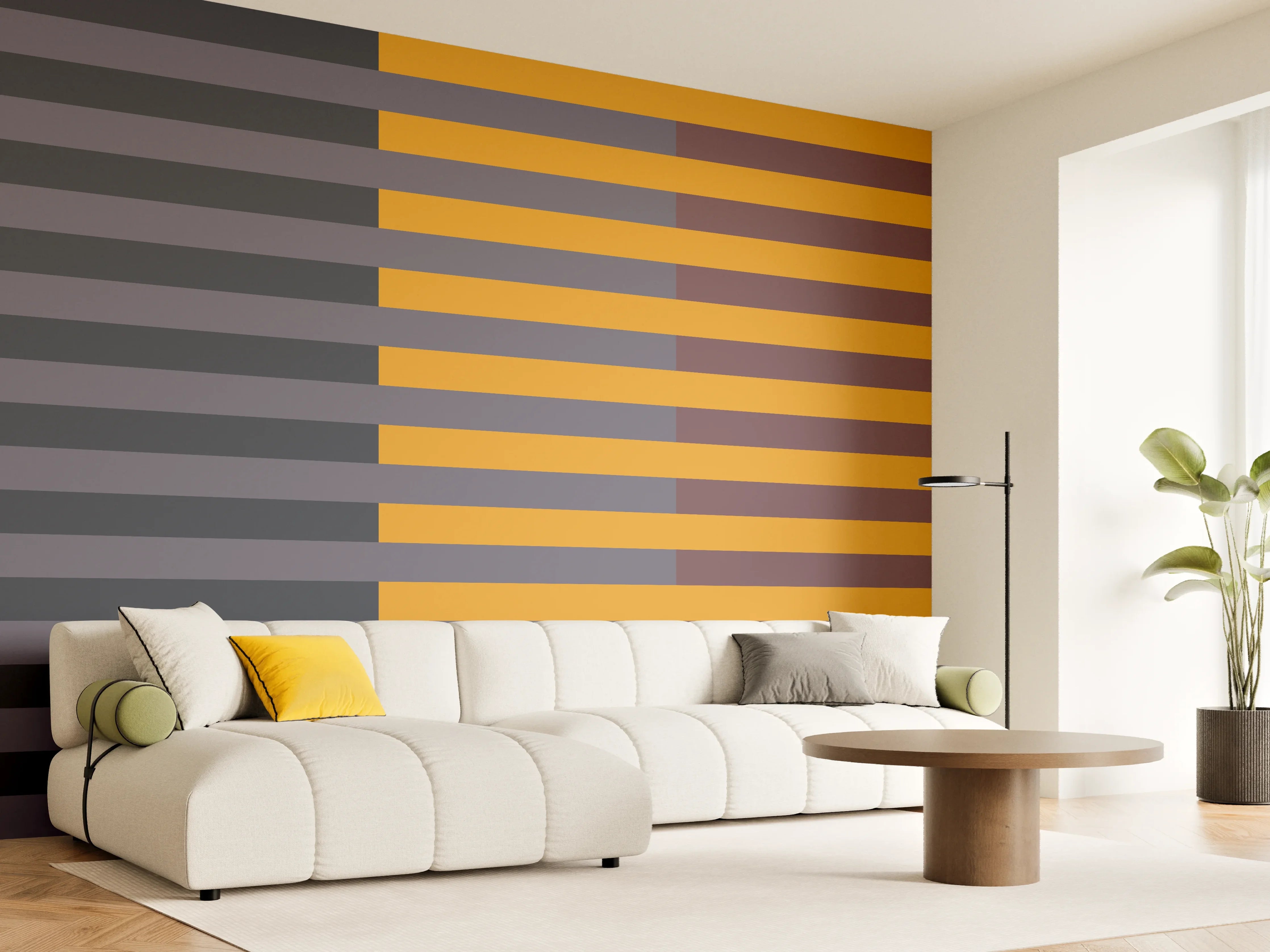 Wandverkleidung Wohnzimmer - The Retros - Multy Stripes - Cersai