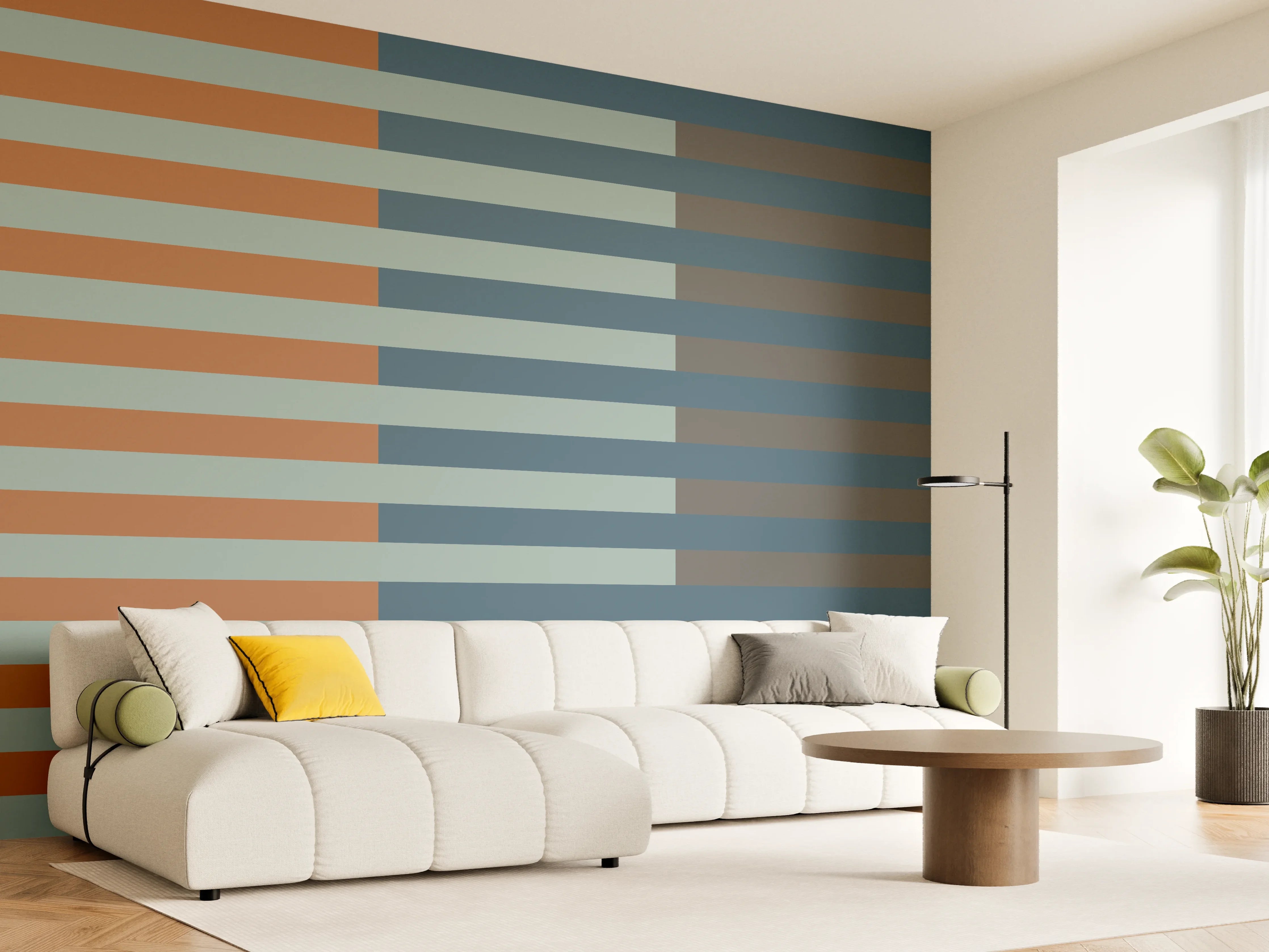 Wandverkleidung Wohnzimmer - The Retros - Multy Stripes - Jon