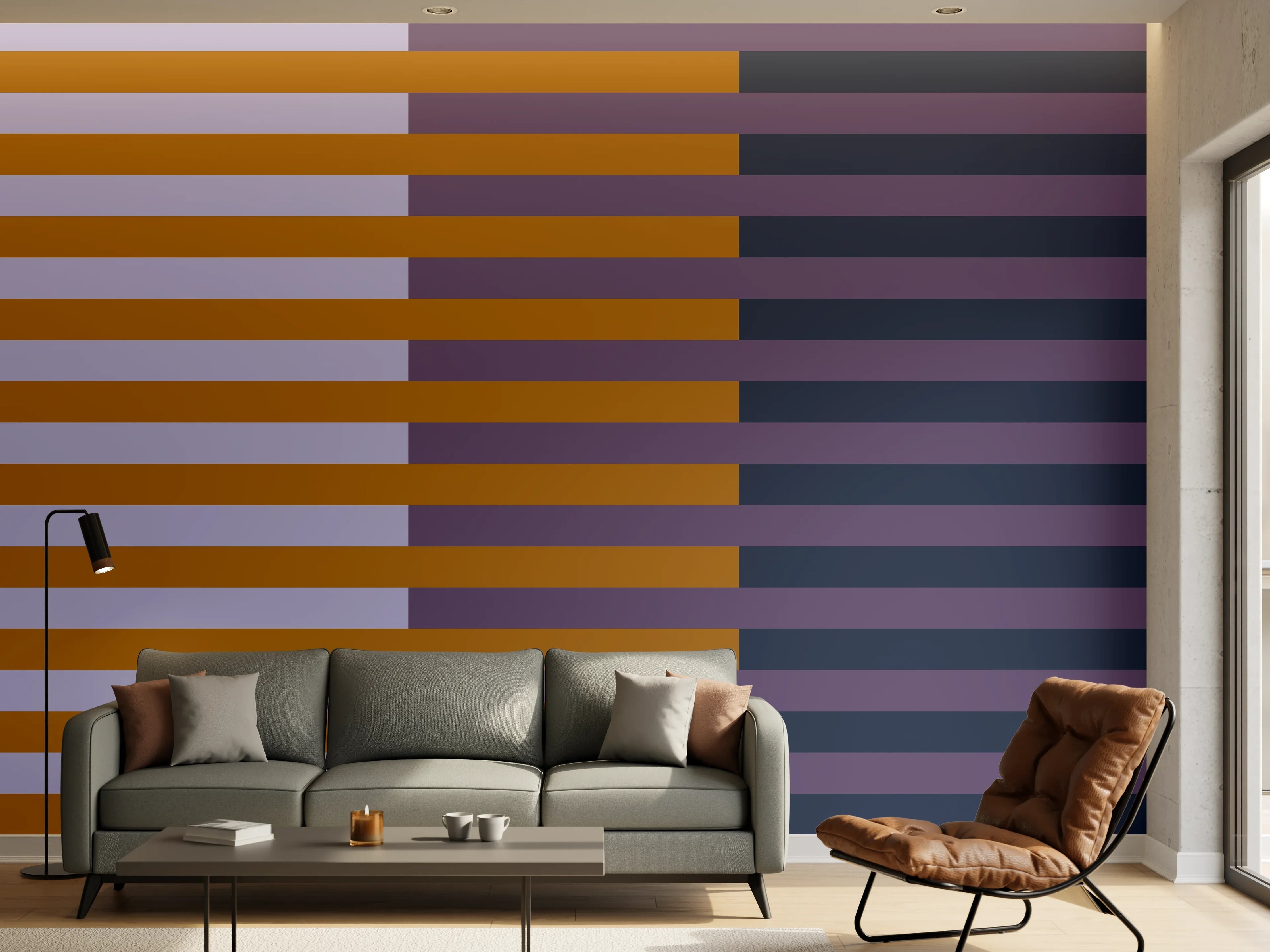 Wandverkleidung Wohnzimmer - The Retros - Multy Stripes - Tyrion