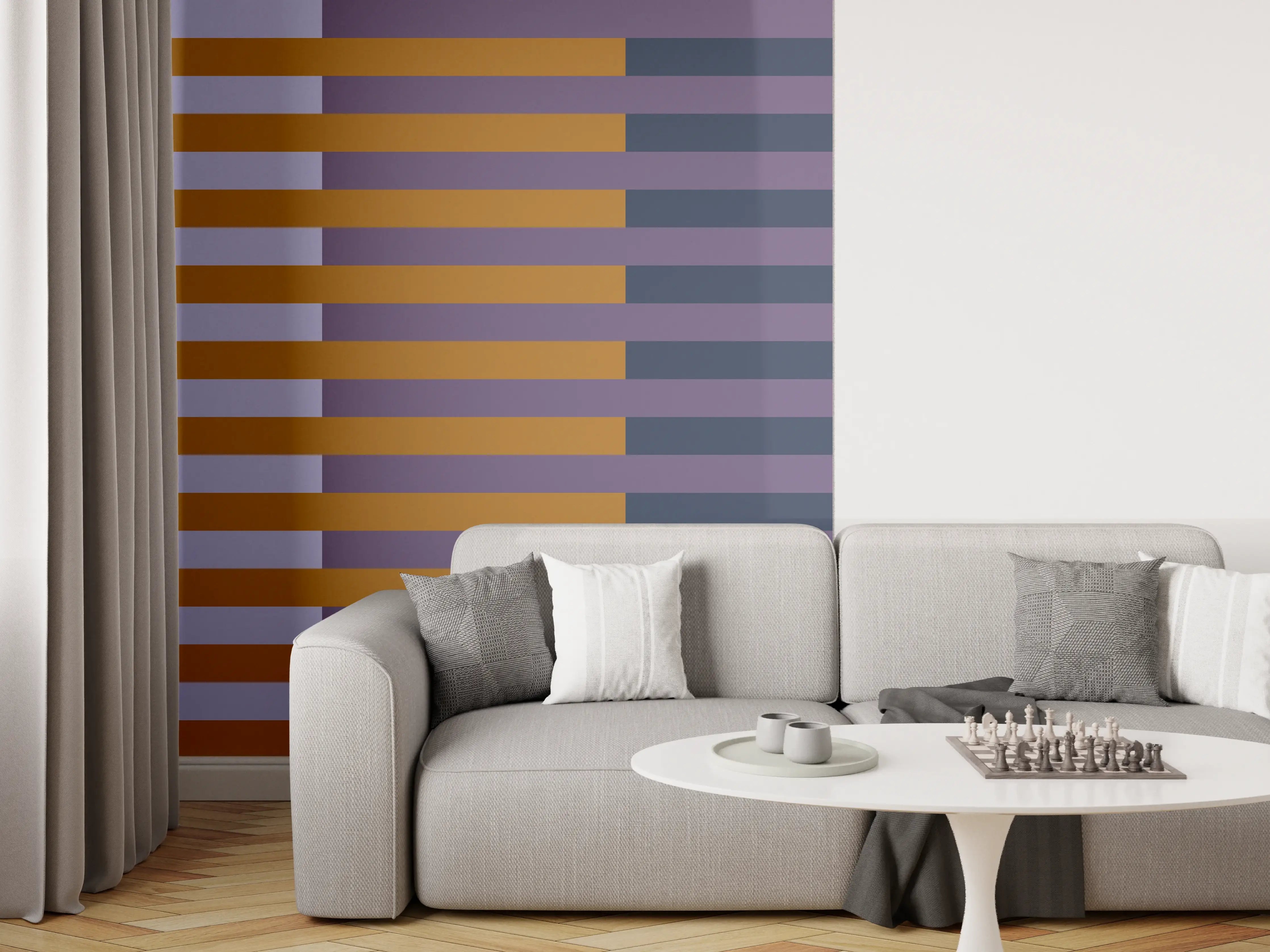 Wandverkleidung Wohnzimmer - The Retros - Multy Stripes - Tyrion