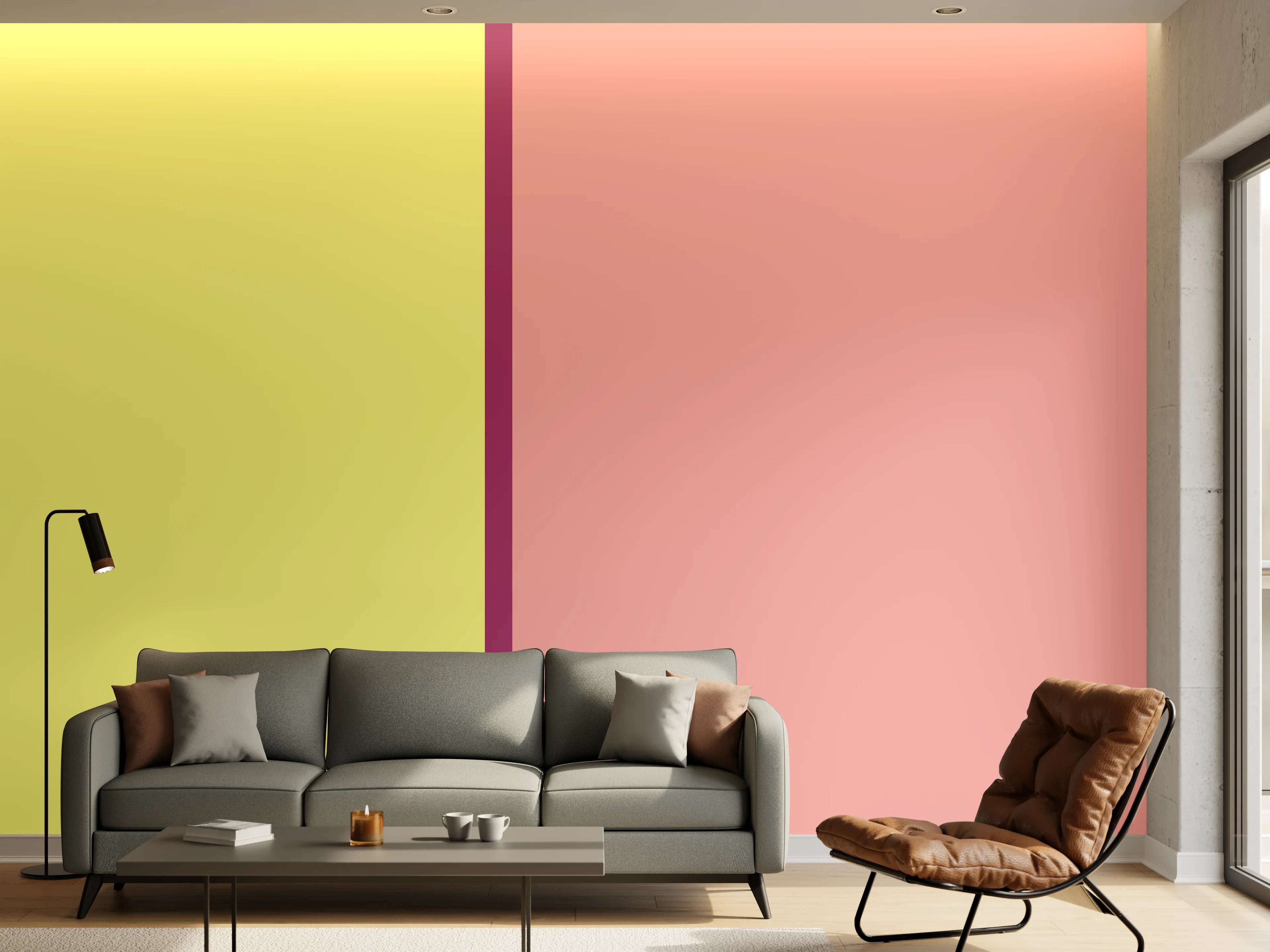 Wandverkleidung Wohnzimmer - The Springs - Easy Vertikal - Tulip
