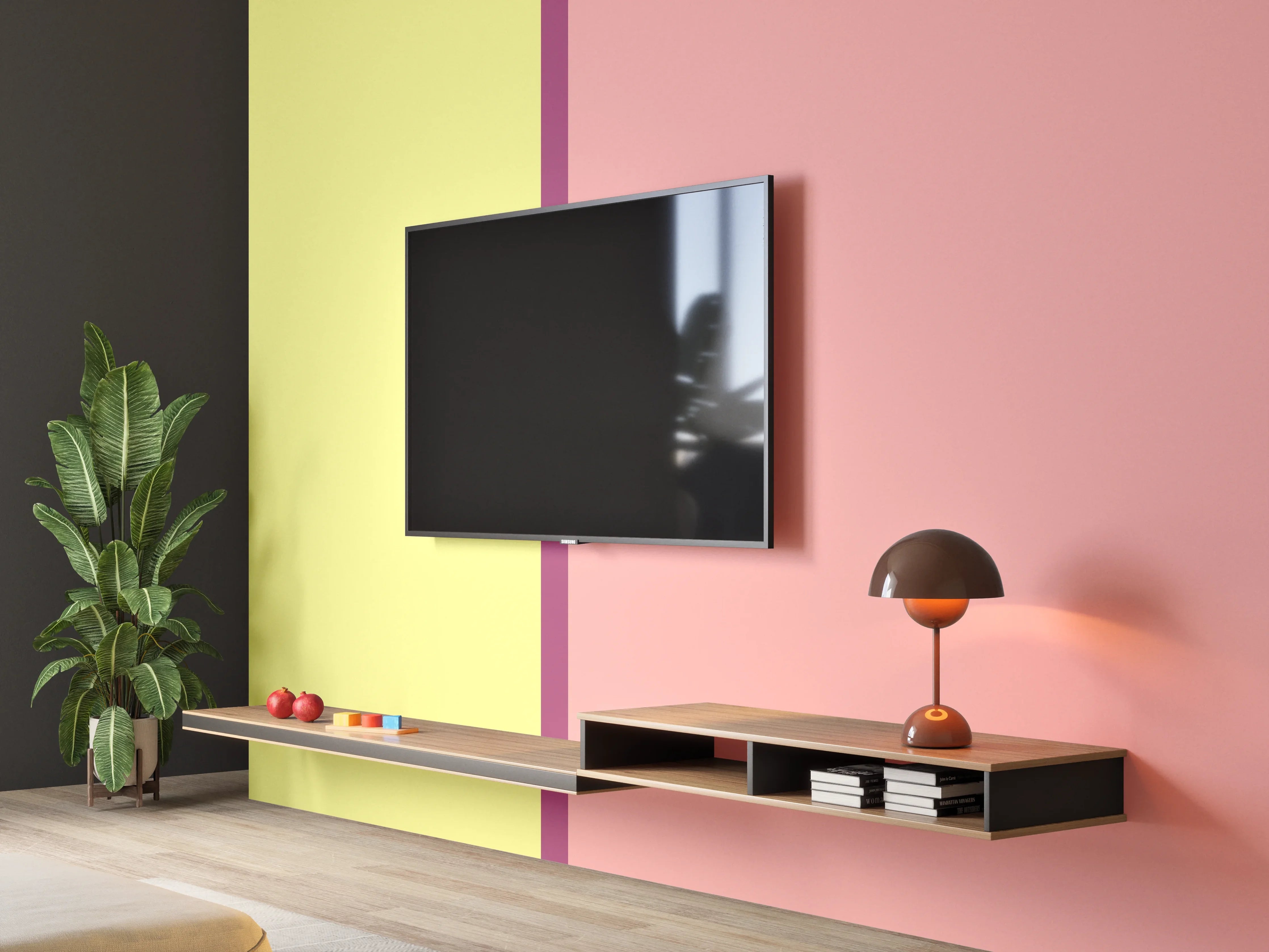 Wandverkleidung Wohnzimmer - The Springs - Easy Vertikal - Tulip