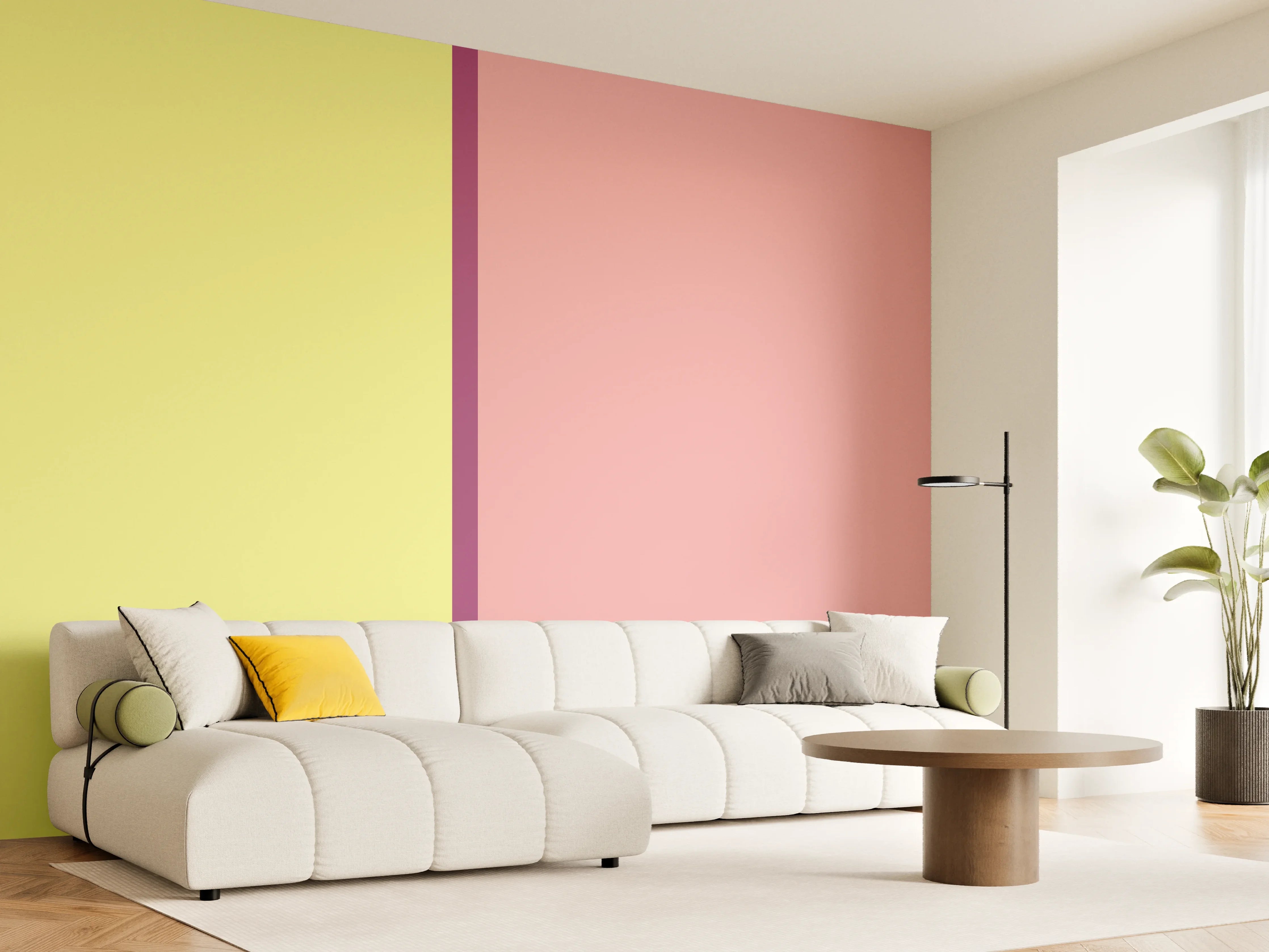 Wandverkleidung Wohnzimmer - The Springs - Easy Vertikal - Tulip