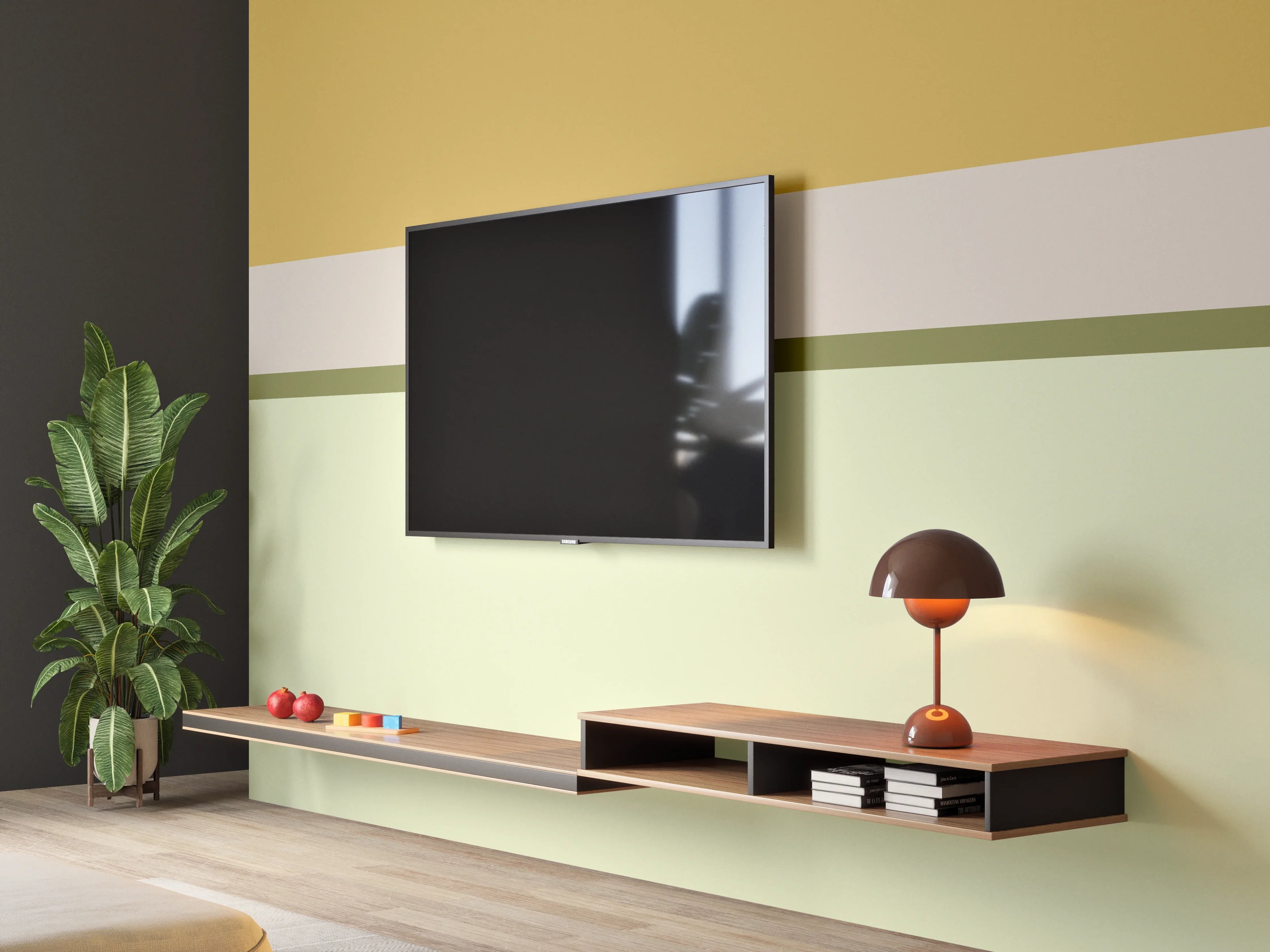 Wandverkleidung Wohnzimmer - The Springs - Horizontal - Birch