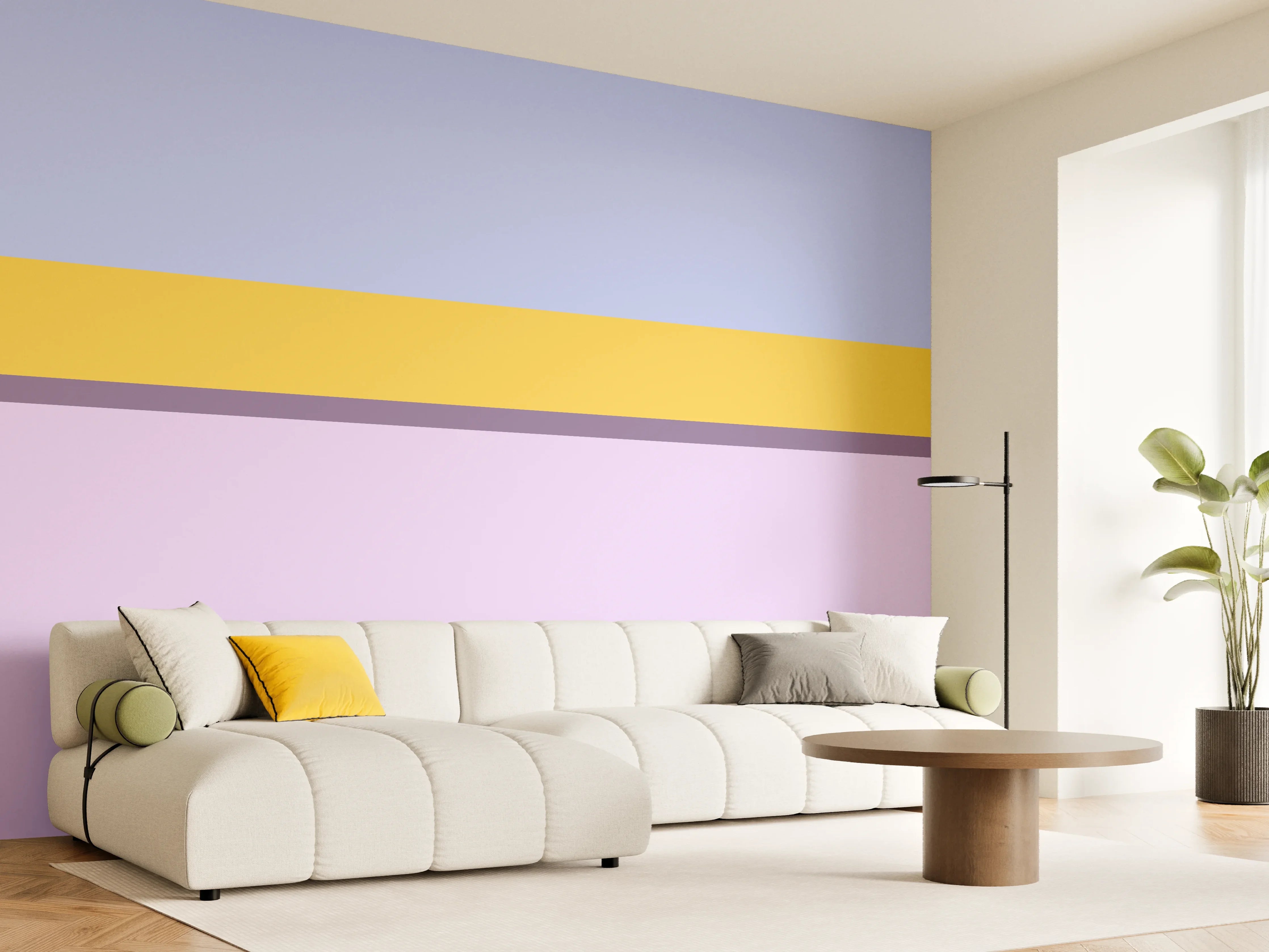Wandverkleidung Wohnzimmer - The Springs - Horizontal - Lilac
