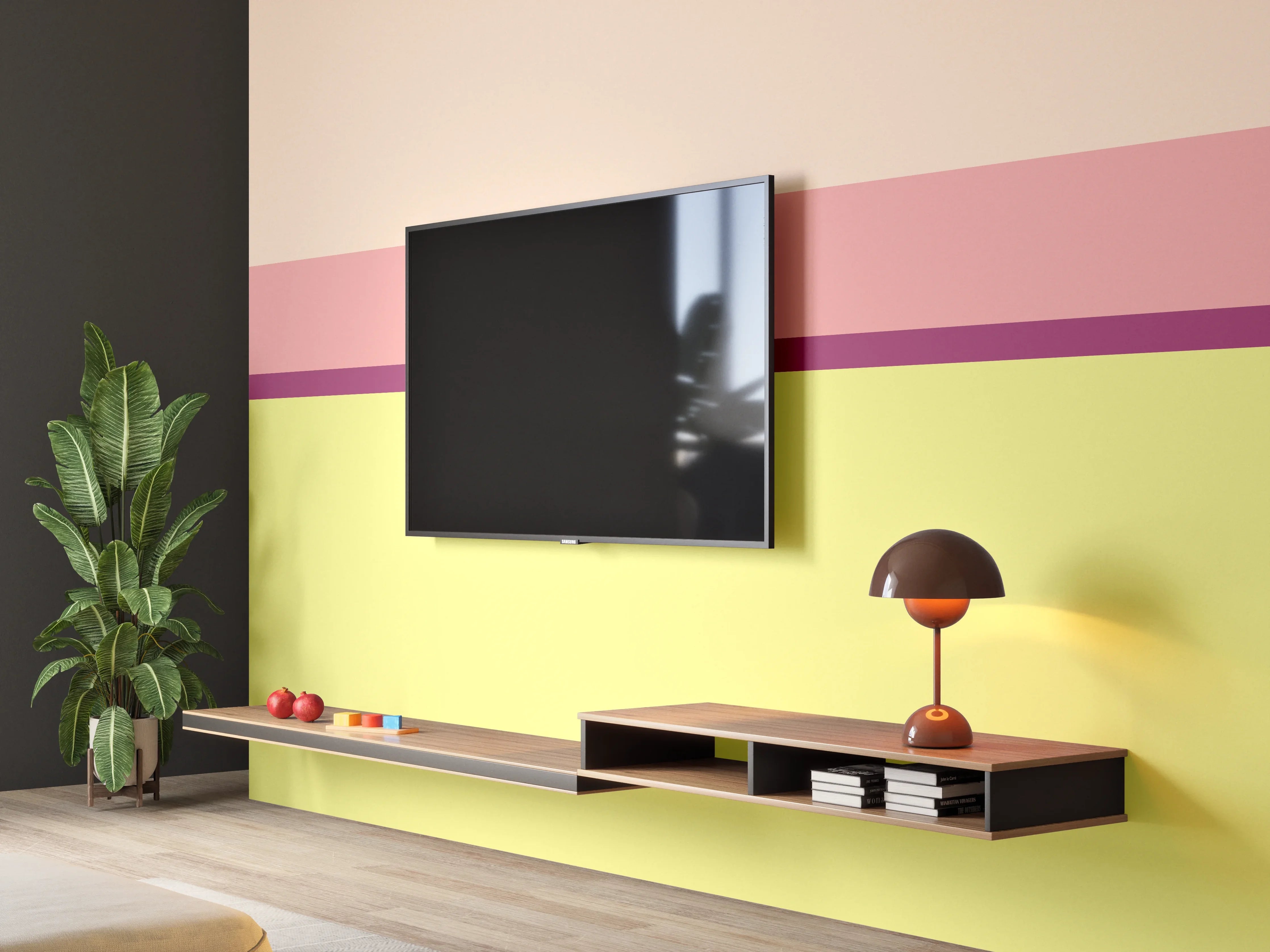 Wandverkleidung Wohnzimmer - The Springs - Horizontal - Tulip