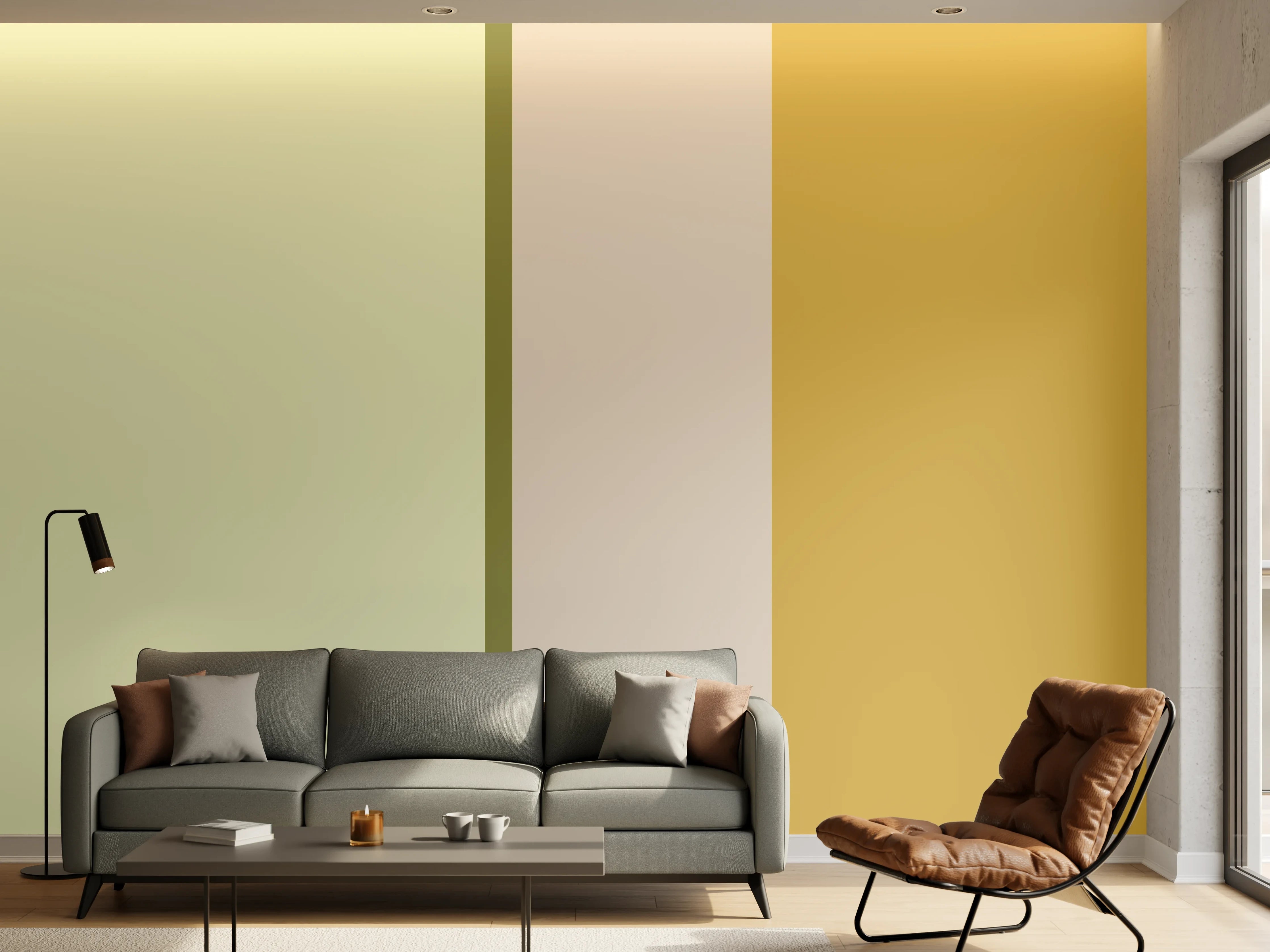 Wandverkleidung Wohnzimmer - The Springs - Vertikal - Birch