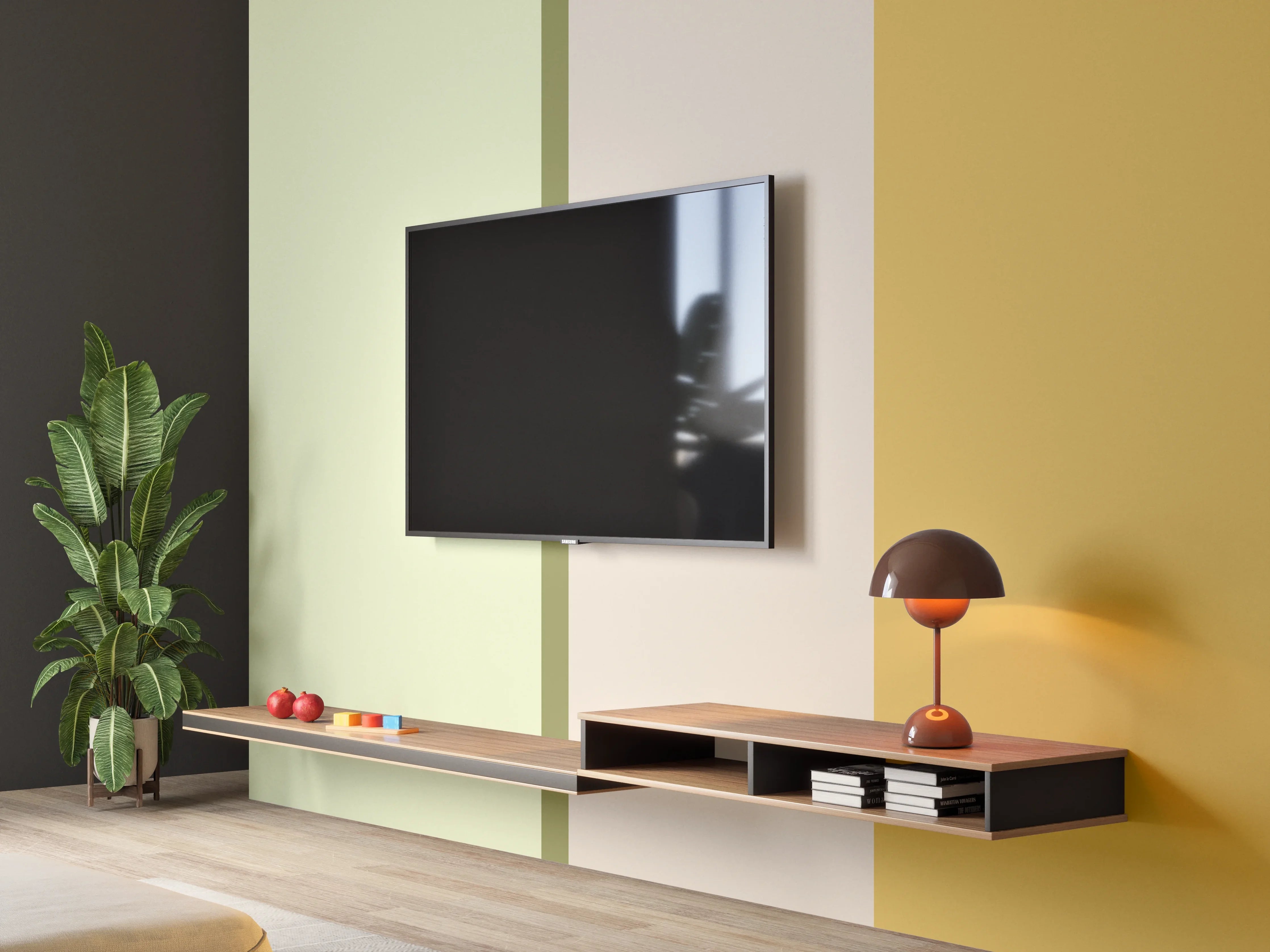 Wandverkleidung Wohnzimmer - The Springs - Vertikal - Birch