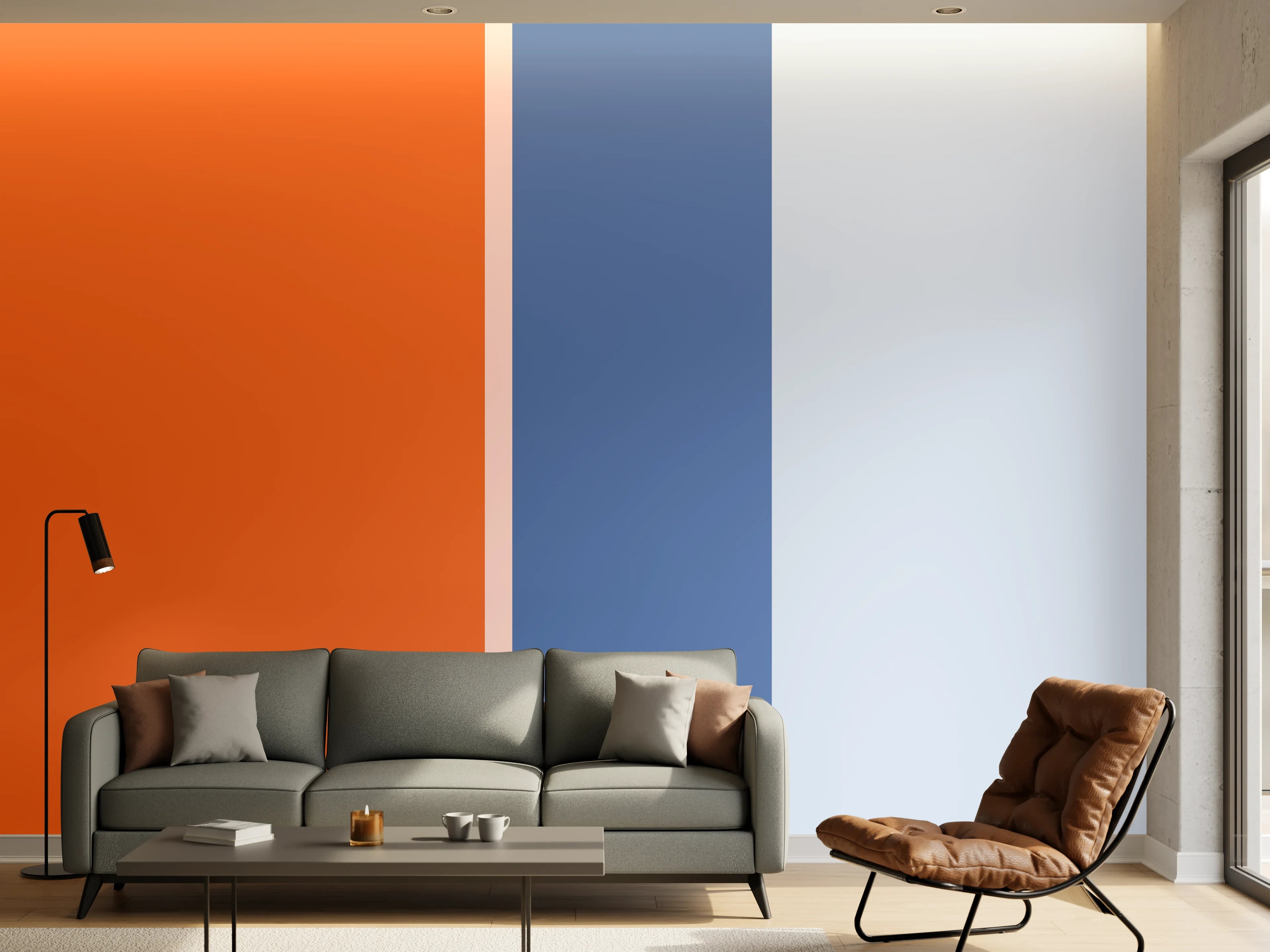 Wandverkleidung Wohnzimmer - The Springs - Vertikal - Crocus