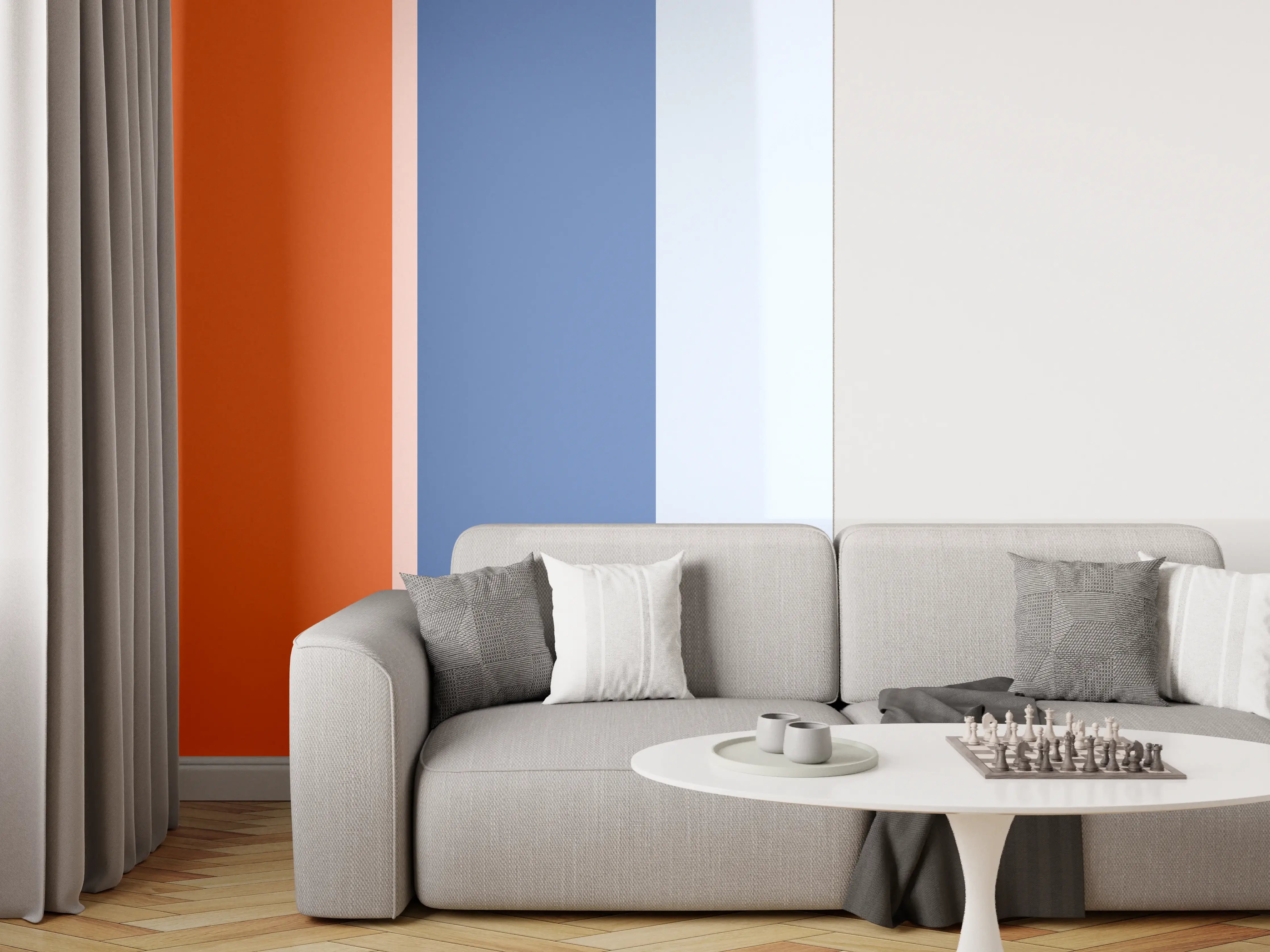 Wandverkleidung Wohnzimmer - The Springs - Vertikal - Crocus