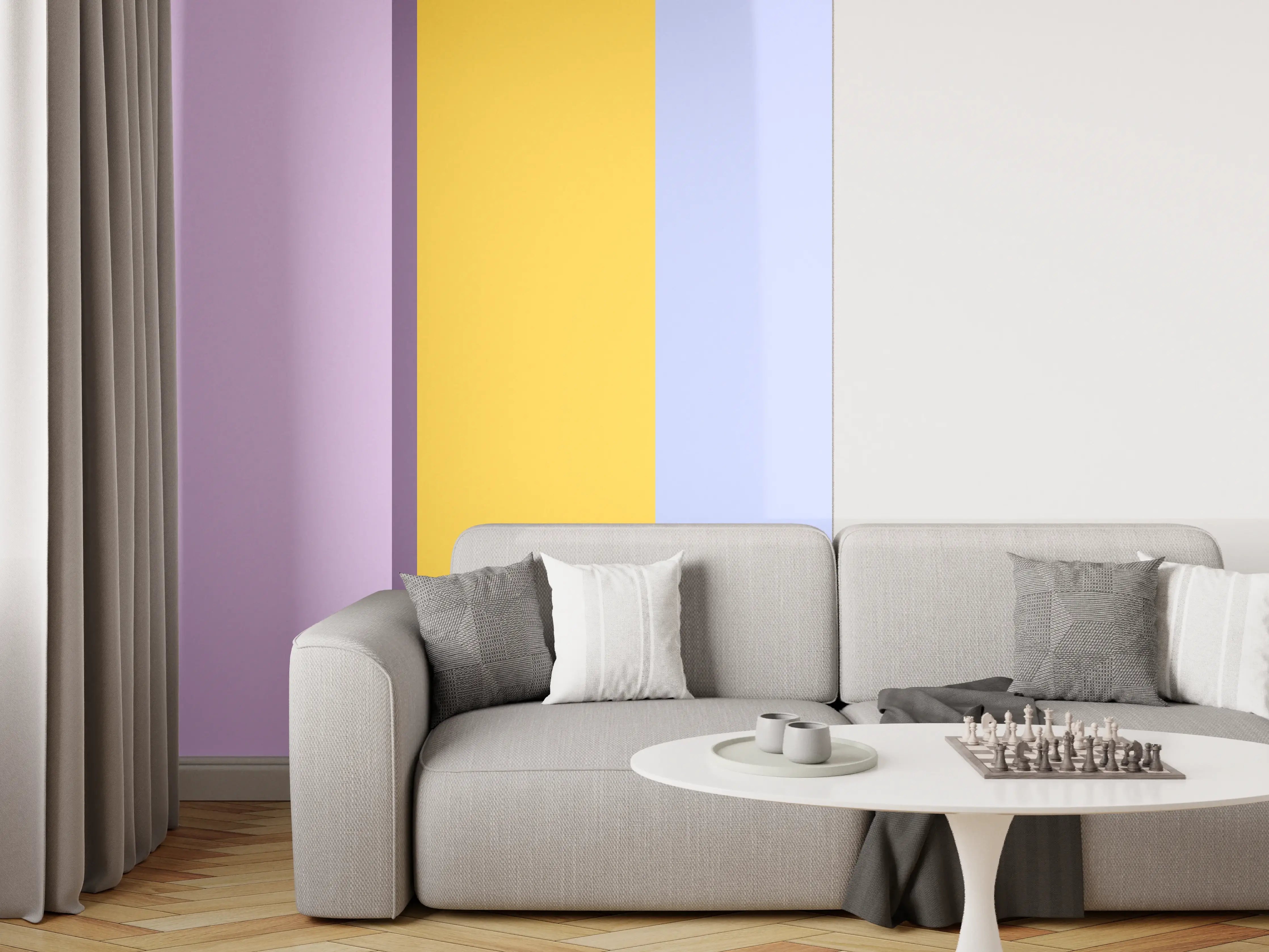 Wandverkleidung Wohnzimmer - The Springs - Vertikal - Lilac