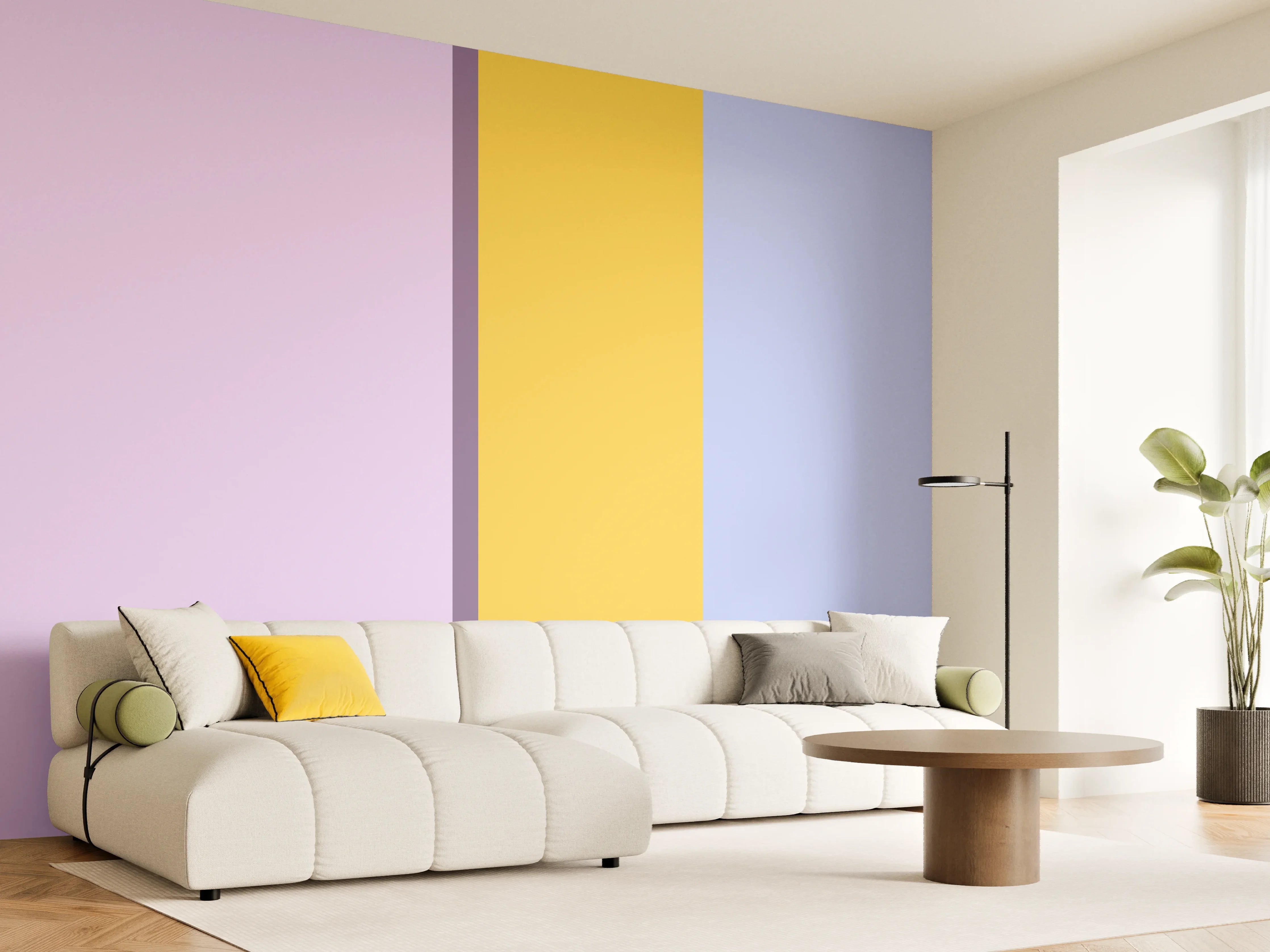 Wandverkleidung Wohnzimmer - The Springs - Vertikal - Lilac