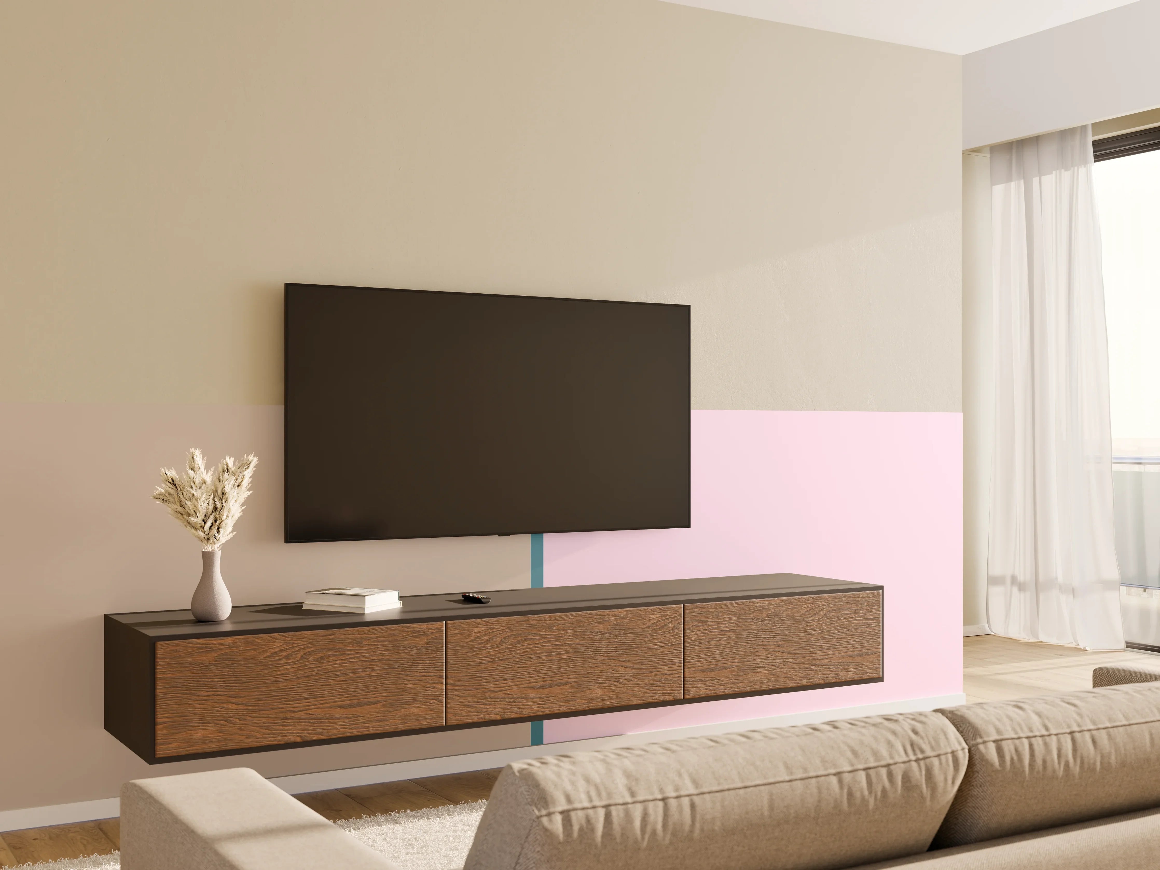 Wandverkleidung Wohnzimmer - The Vintages - Easy Vertikal - Daphne