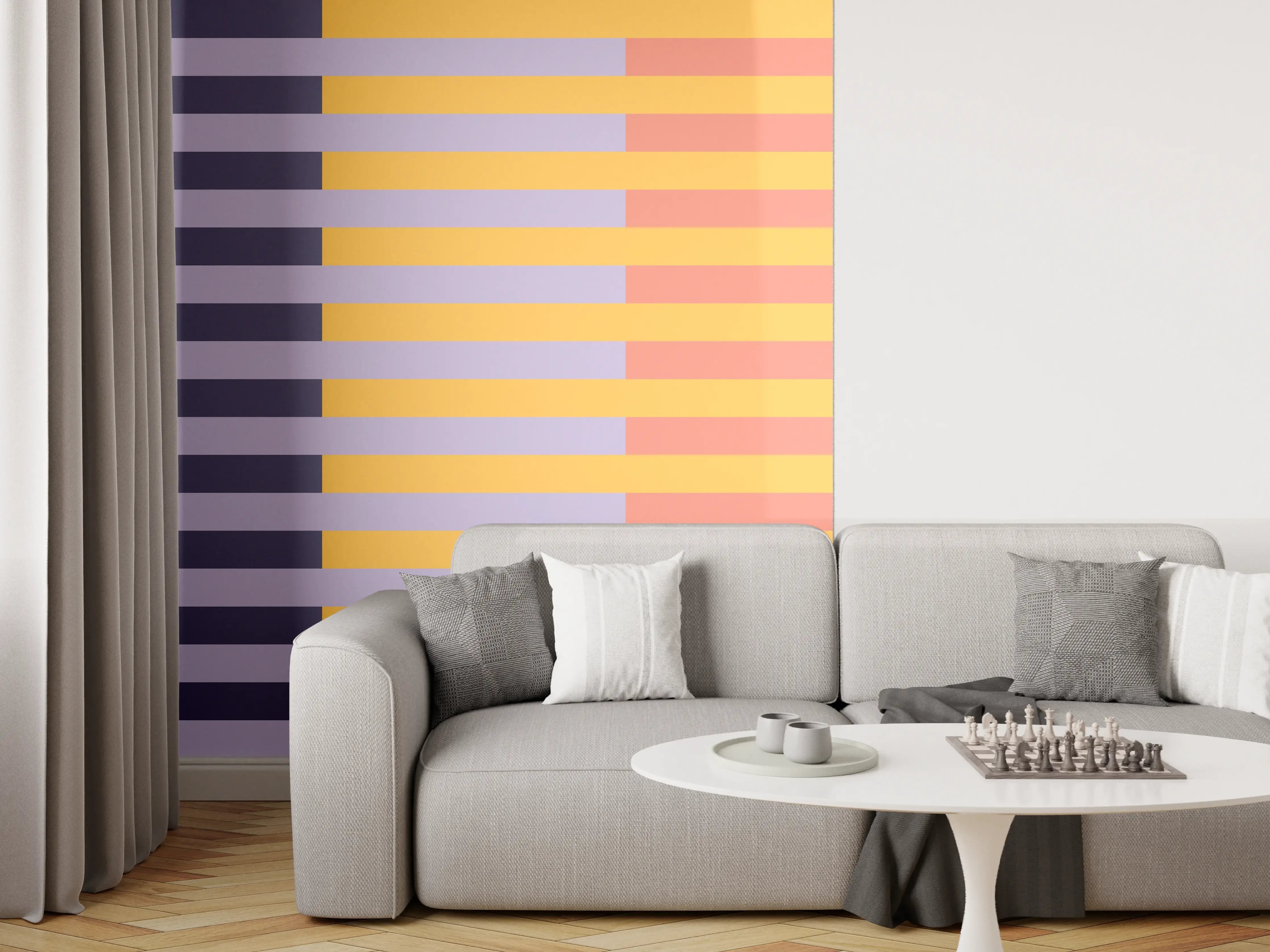 Wandverkleidung Wohnzimmer - The Vintages - Multy Stripes - Penelope
