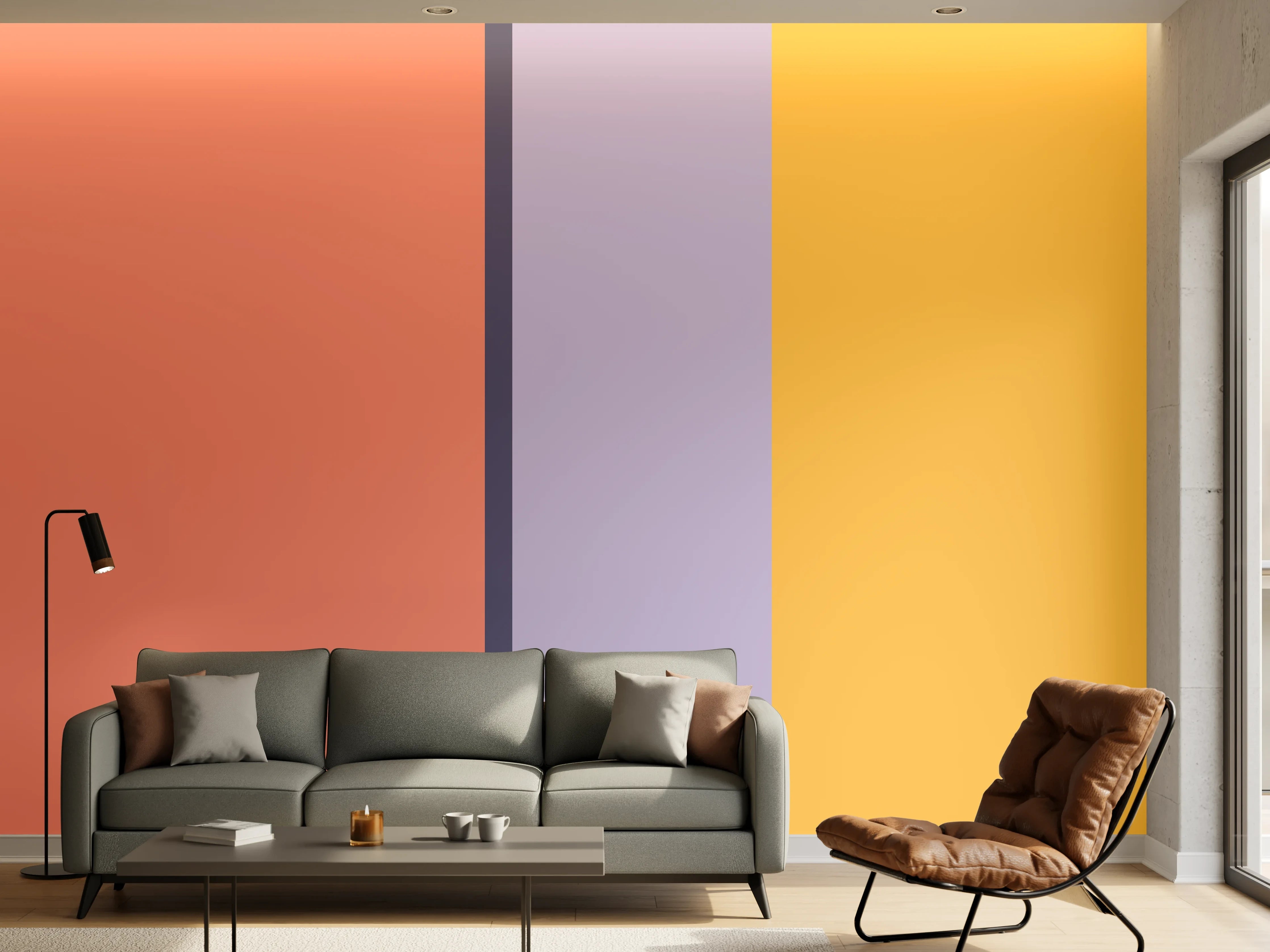 Wandverkleidung Wohnzimmer - The Vintages - Vertikal - Penelope