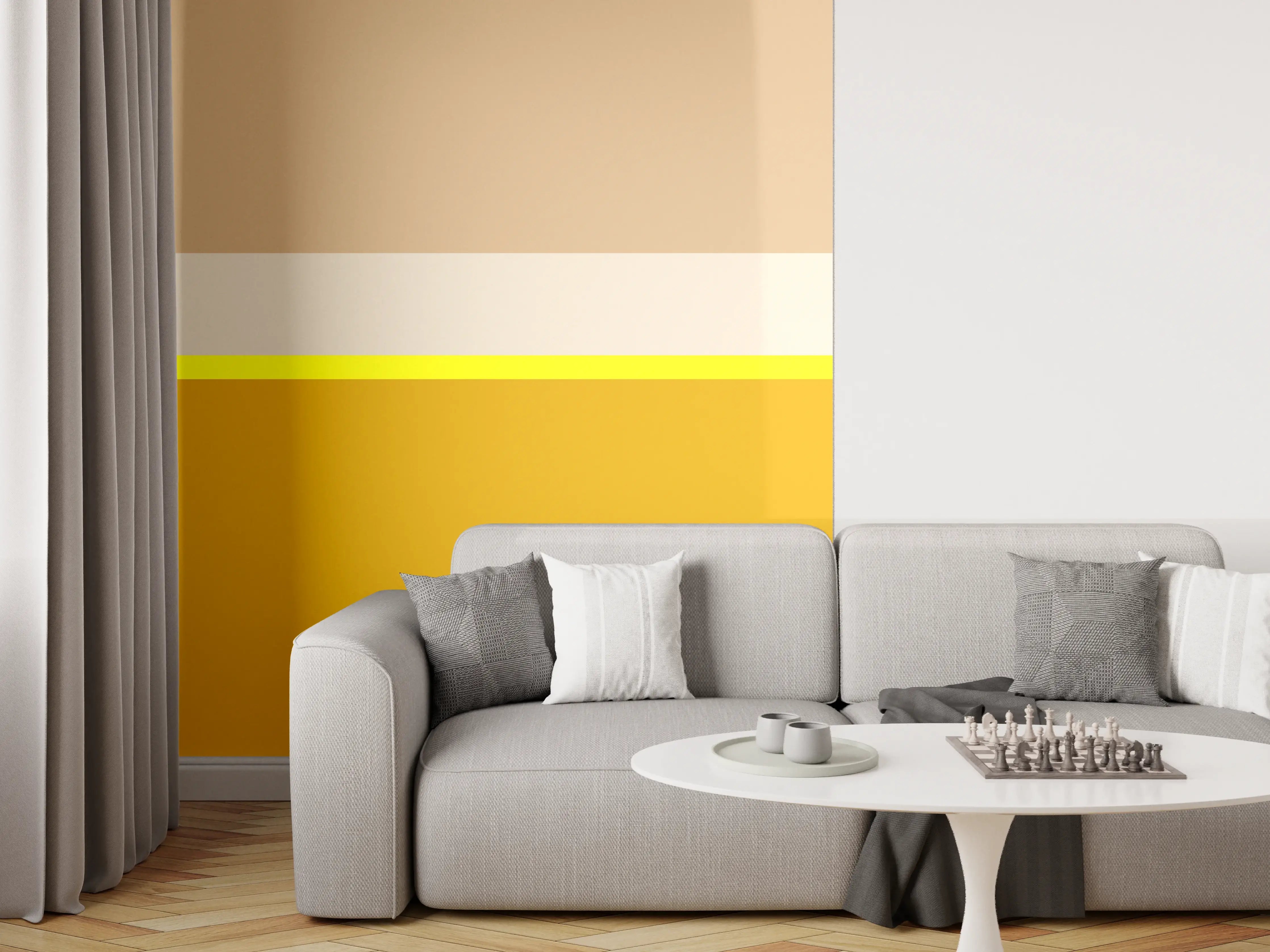 Wandverkleidung Wohnzimmer - The Yellows - Horizontal - Buttercup