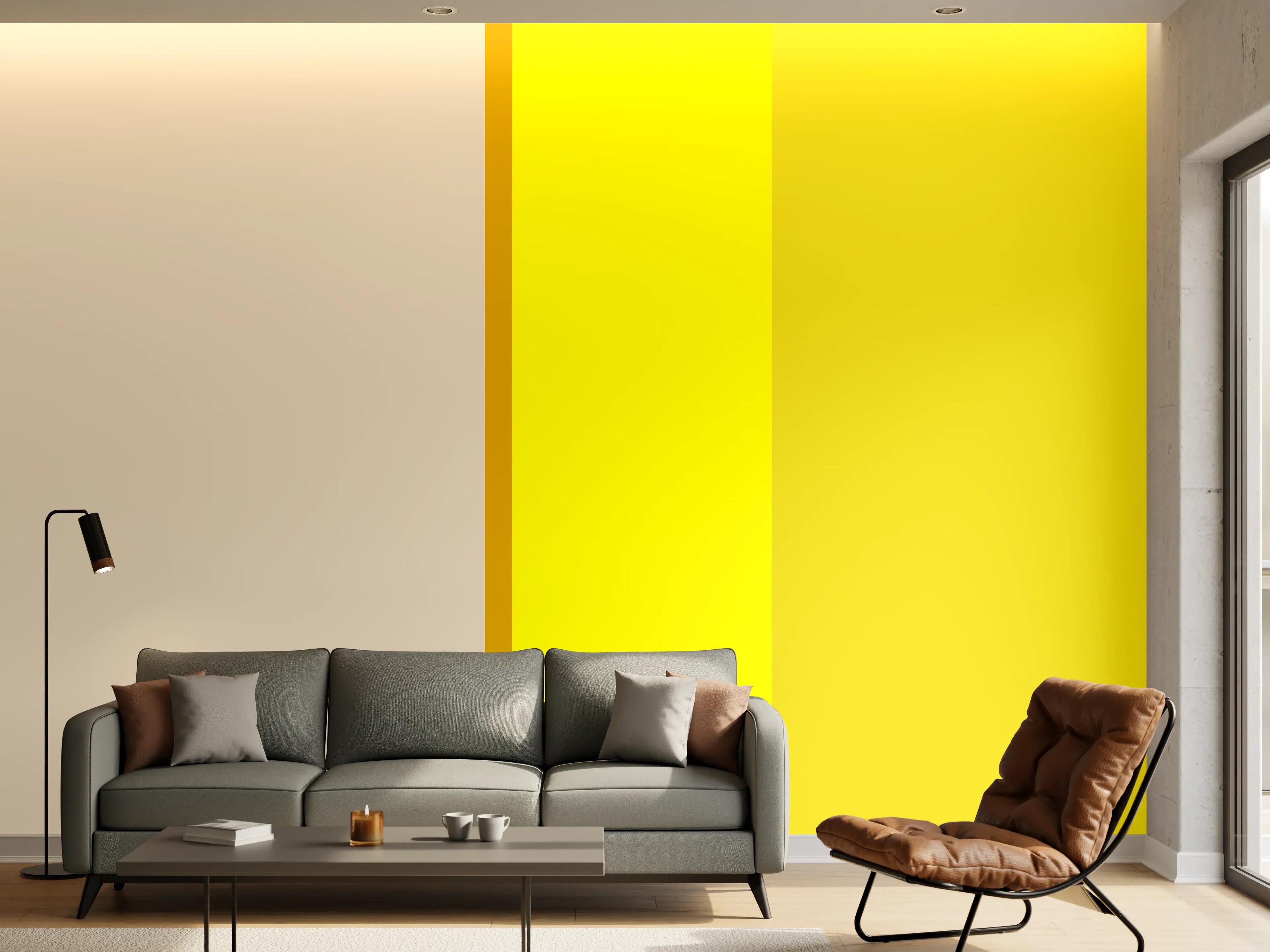 Wandverkleidung Wohnzimmer - The Yellows - Vertical - Vanilla