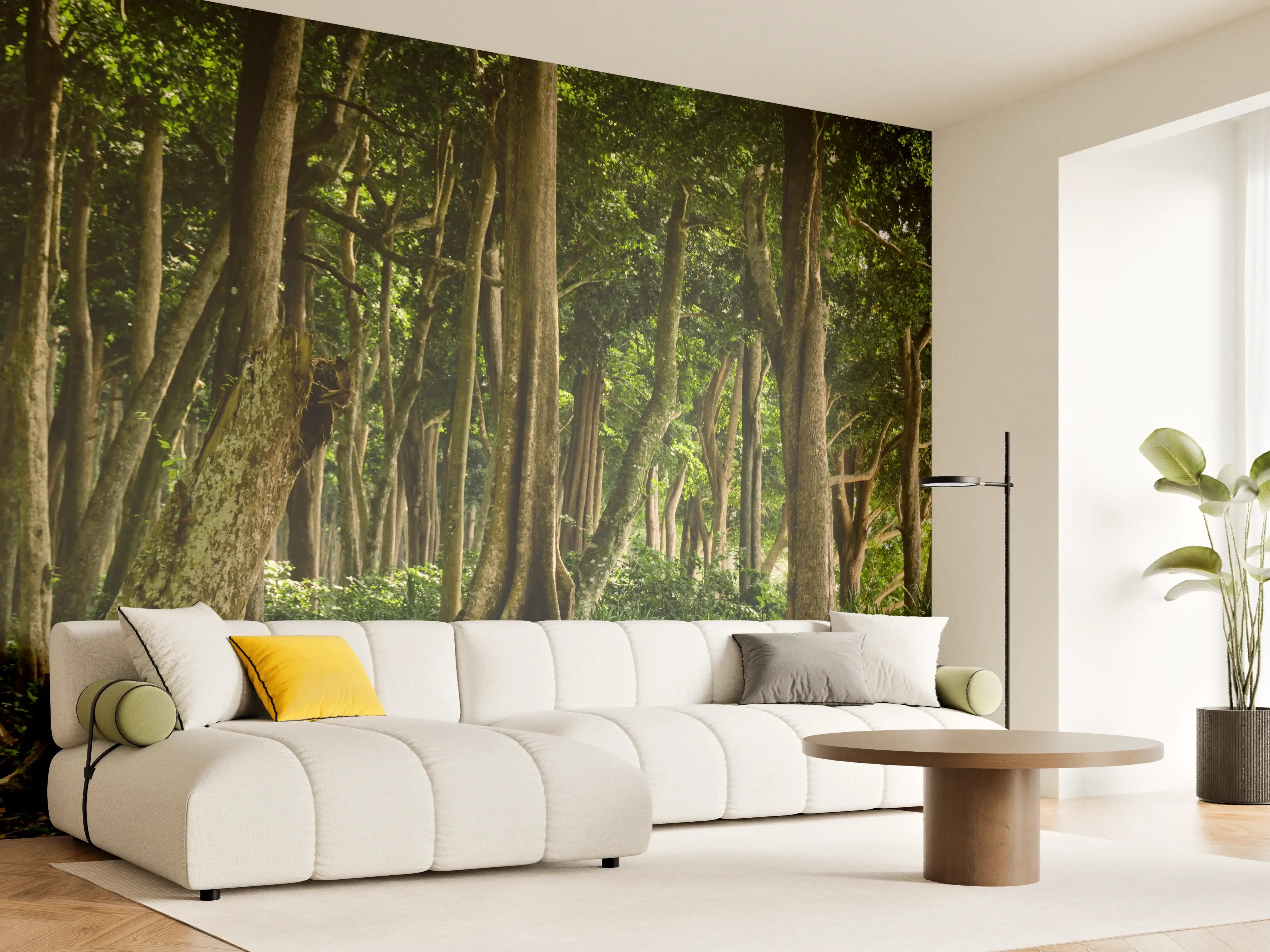 Wandverkleidung Wohnzimmer - Tropischer Wald auf der Insel Havelock