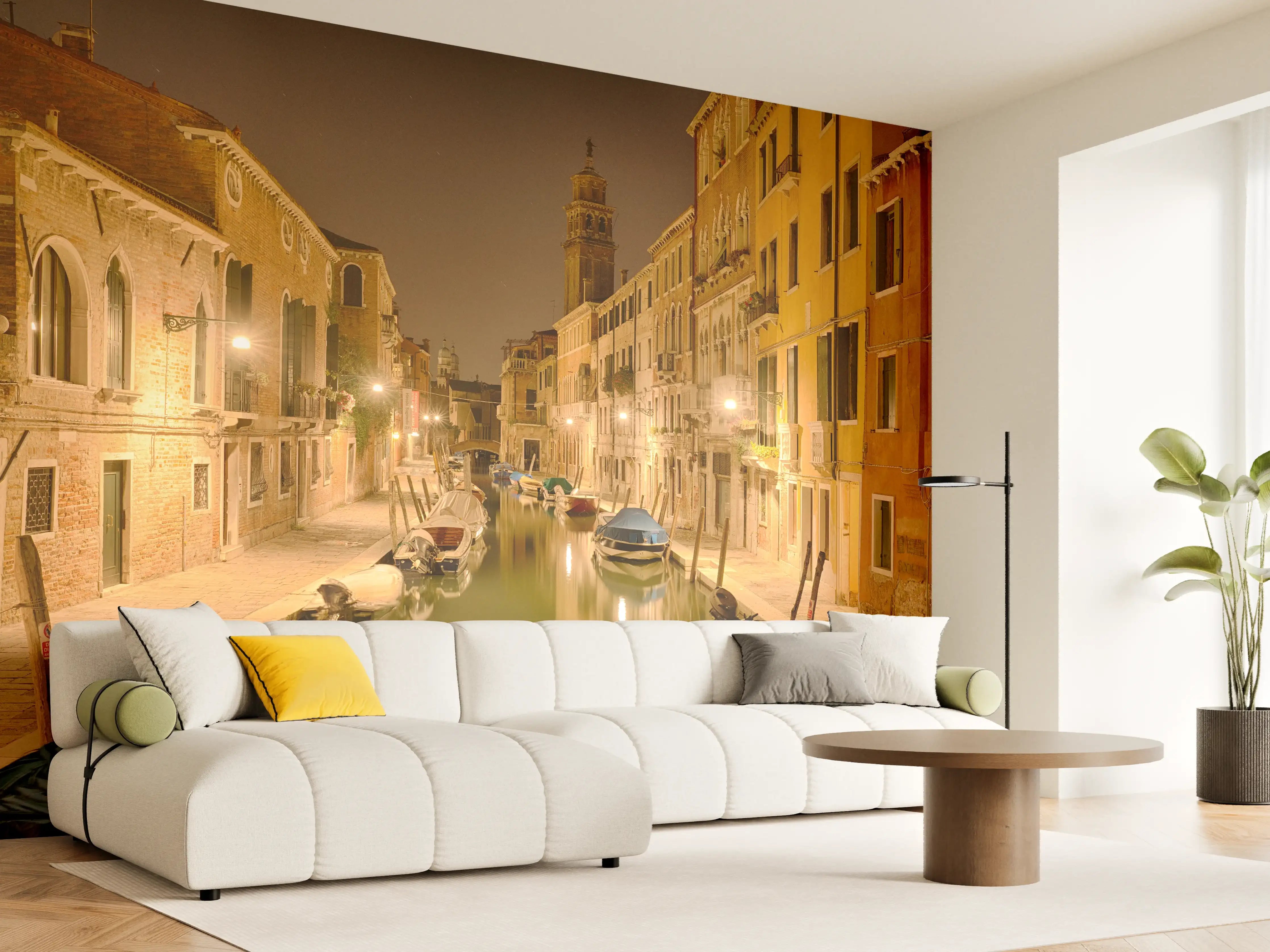 Wandverkleidung Wohnzimmer - Venedig - Venezia in Nacht 1
