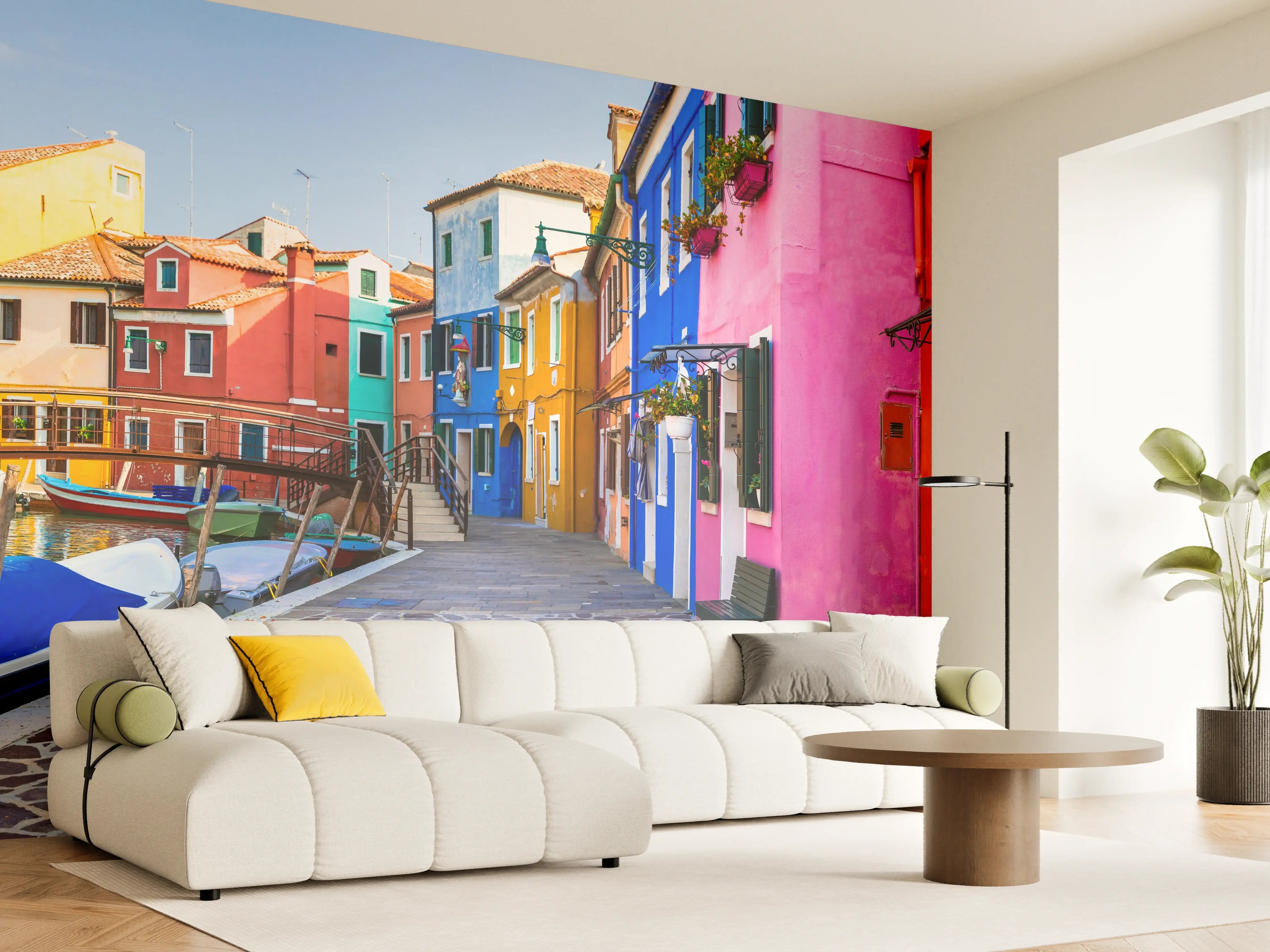 Wandverkleidung Wohnzimmer - Venedig - traditionelle Fischerstadt