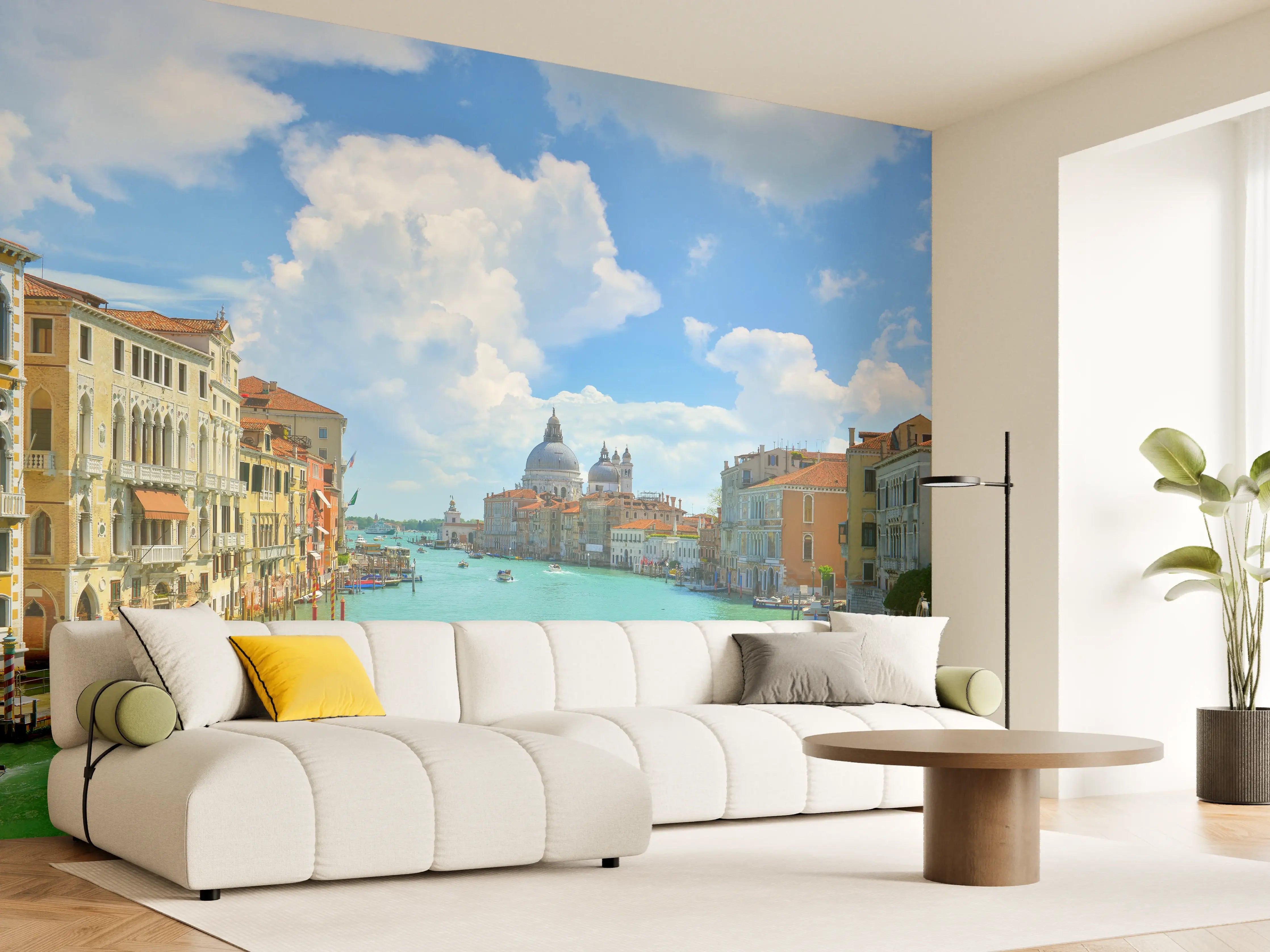 Wandverkleidung Wohnzimmer - Venedig Kanäle Sonnenlicht