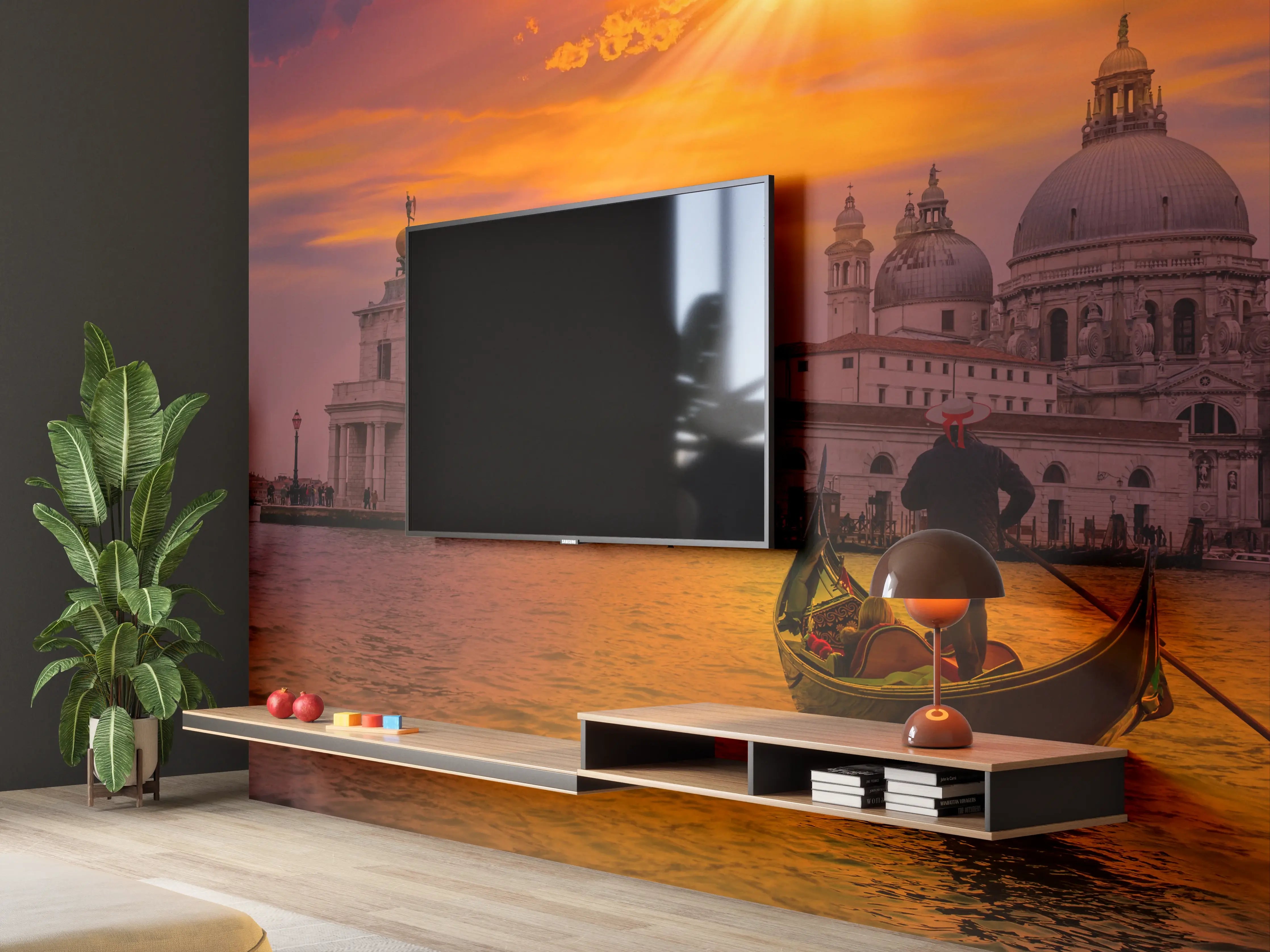 Wandverkleidung Wohnzimmer - Venetian Sunset Over San Giorgio Maggiore