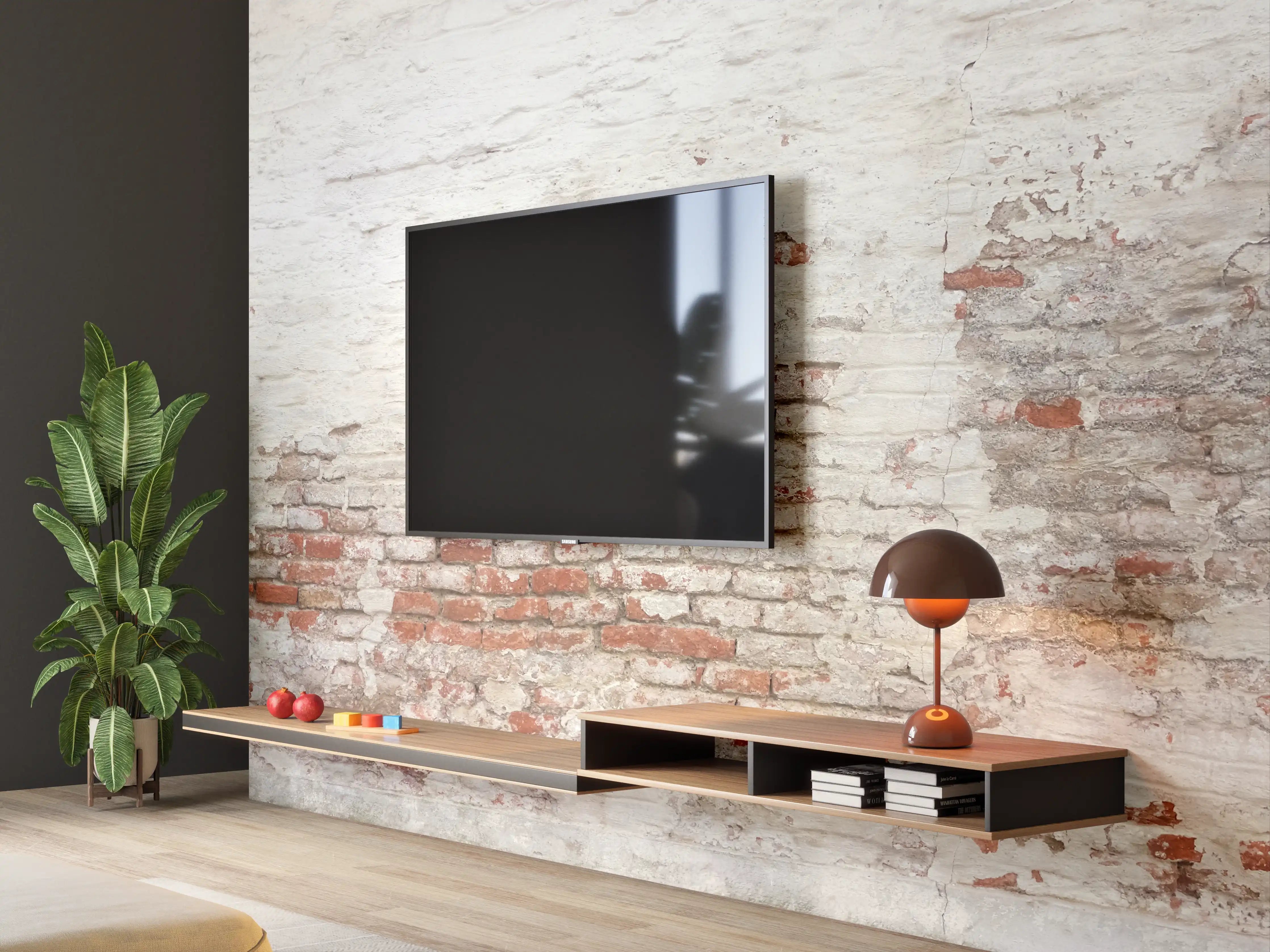 Wandverkleidung Wohnzimmer - Veraltete Hauswand