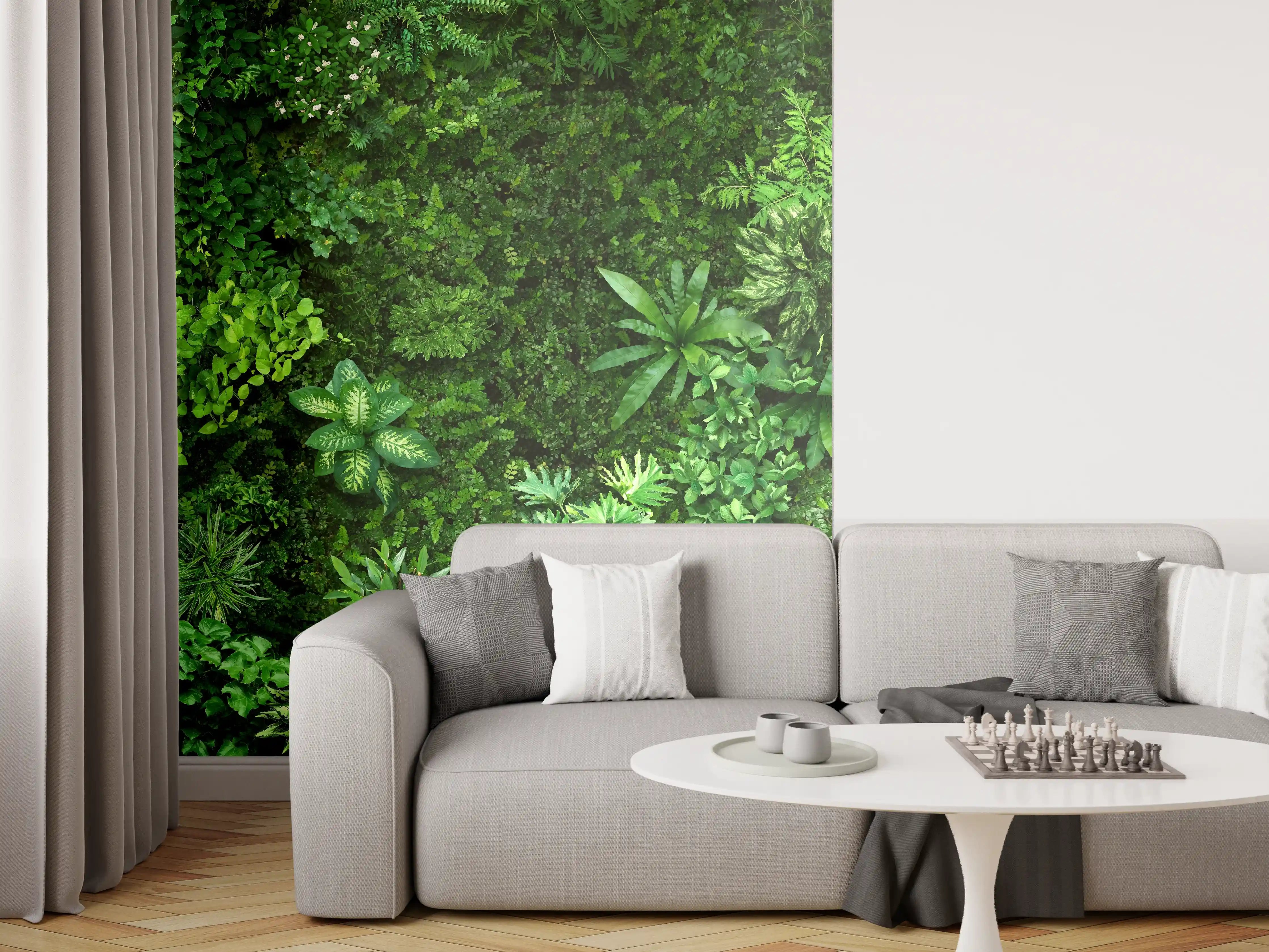 Wandverkleidung Wohnzimmer - Verschlungene Dschungelwelt